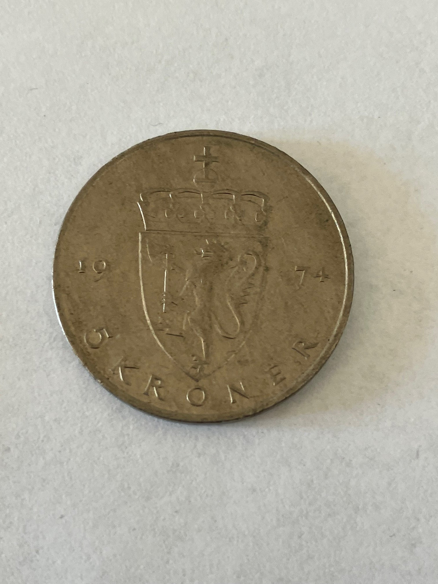 5 Kroner Norge 1974