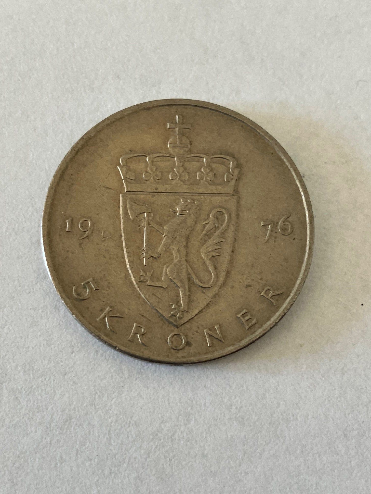 5 Kroner Norge 1976