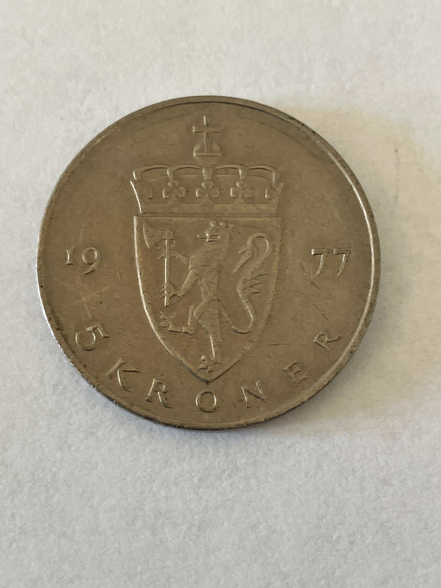 5 Kroner Norge 1977