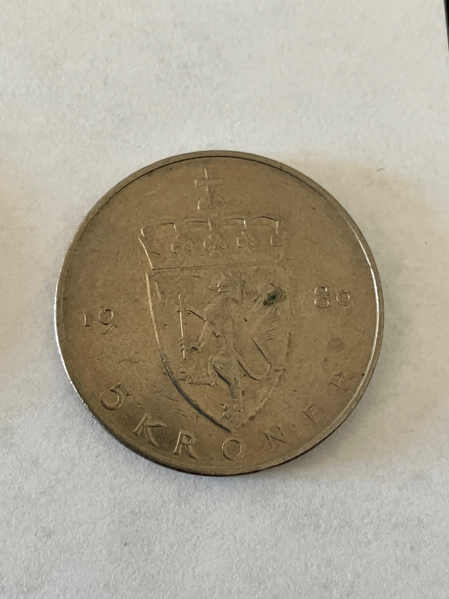 5 Kroner Norge 1980