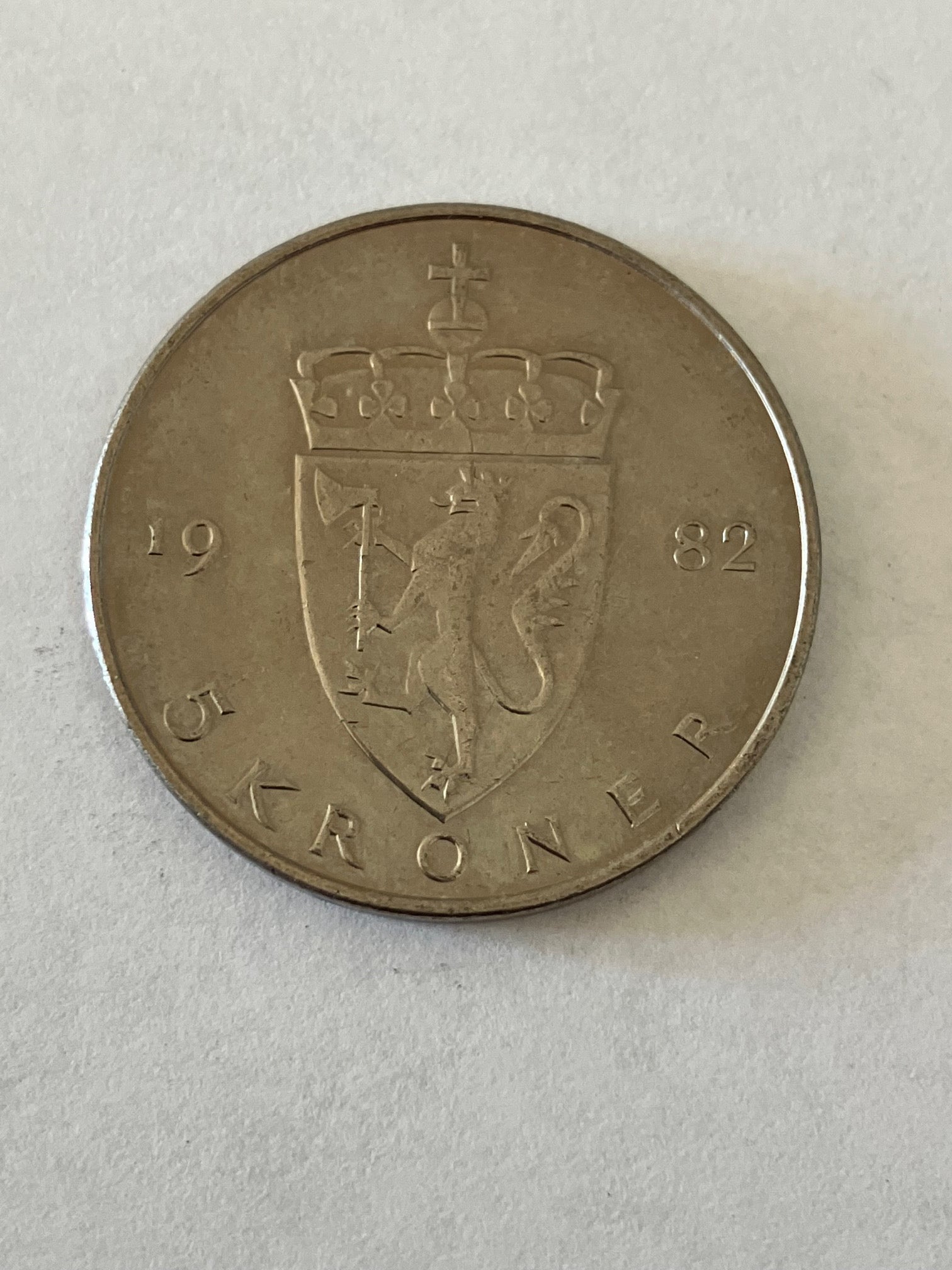 5 Kroner Norge 1982