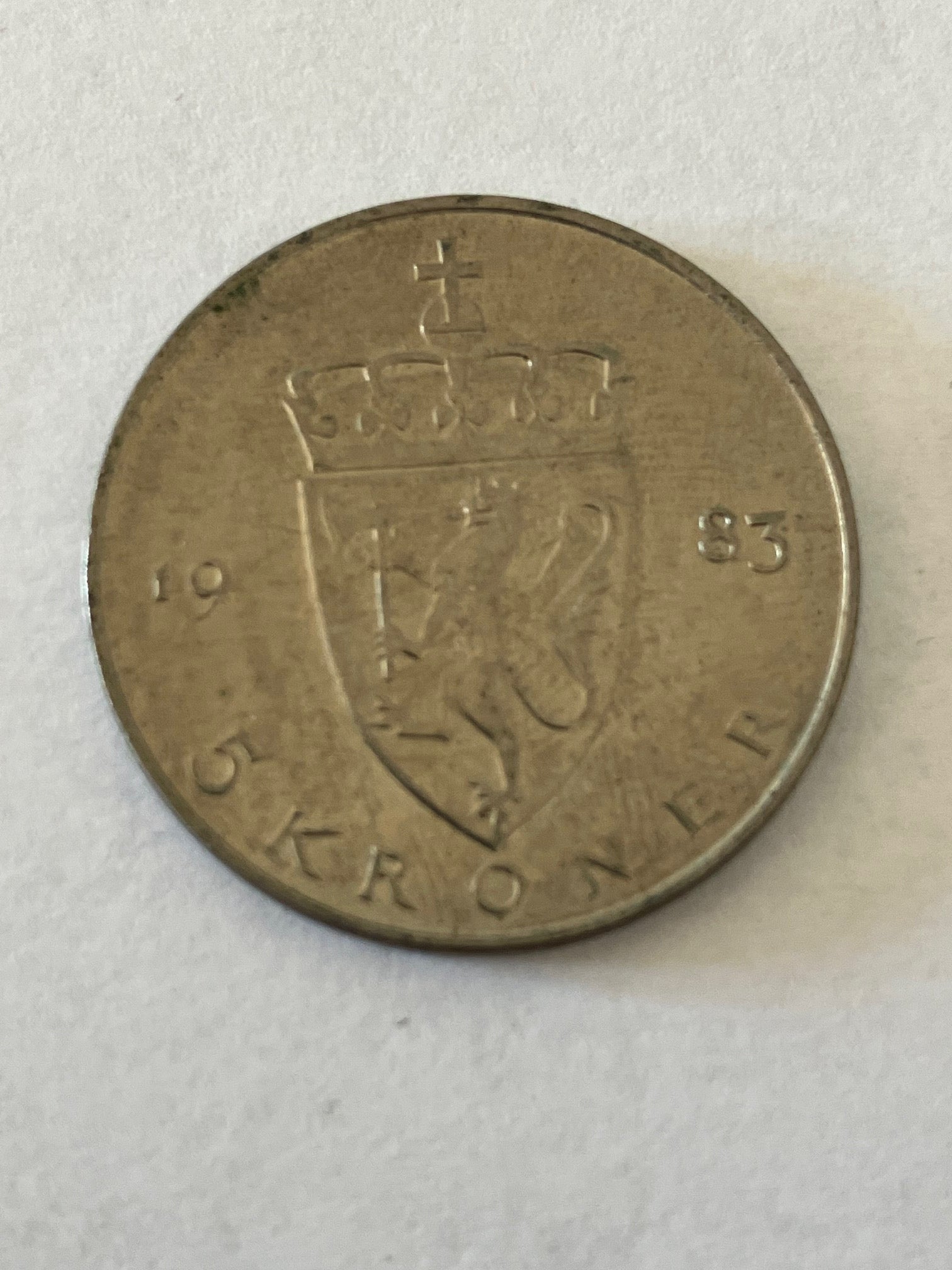 5 Kroner Norge 1983