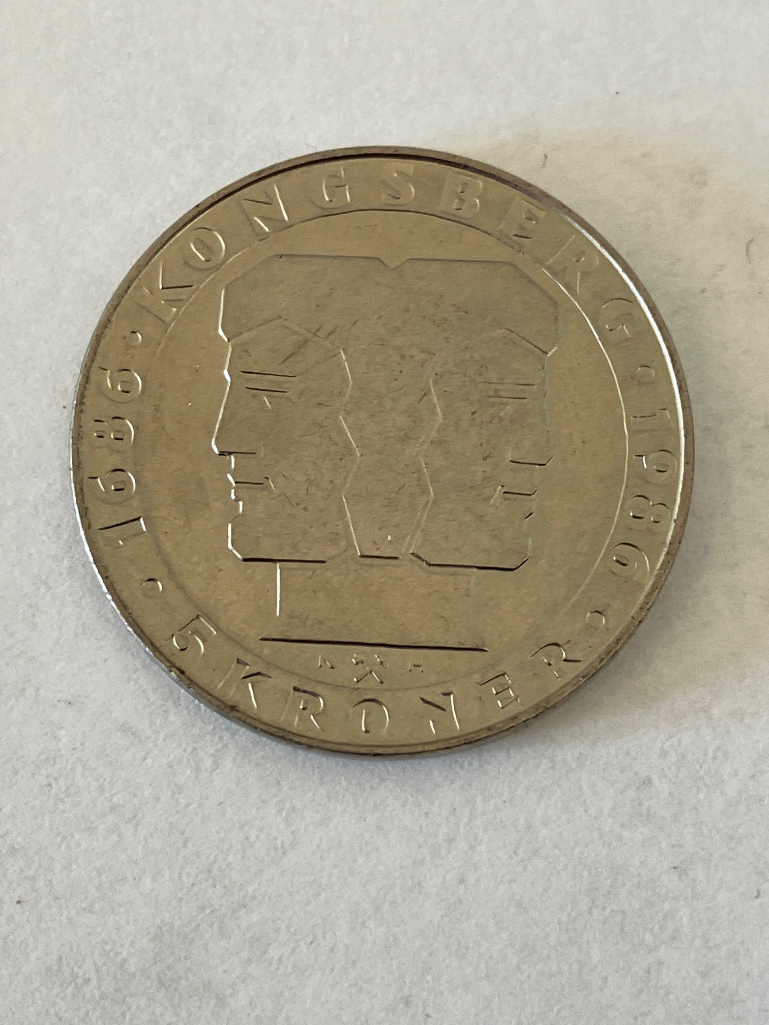 5 Kroner Norge 1986