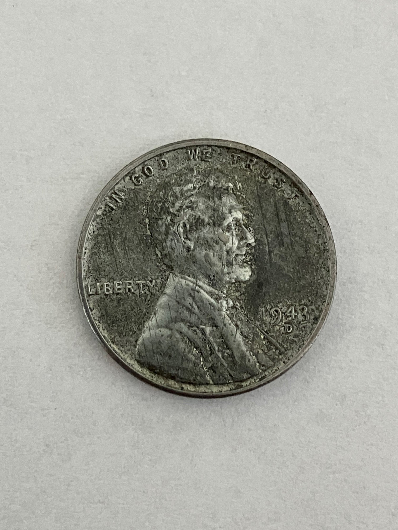 1 Cent 1943 D "Steel cent" USA
