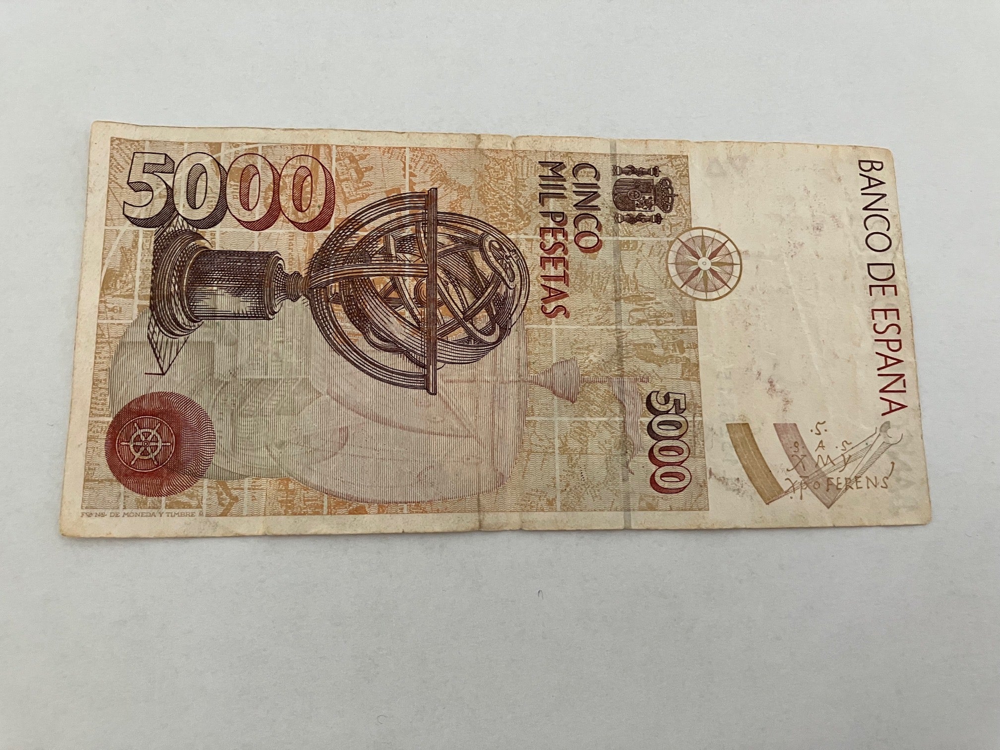 5000 Pesetas Spain
