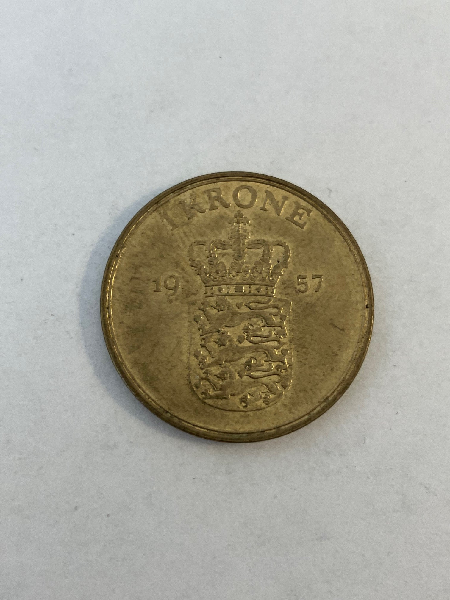 1 krone Danmark 1957