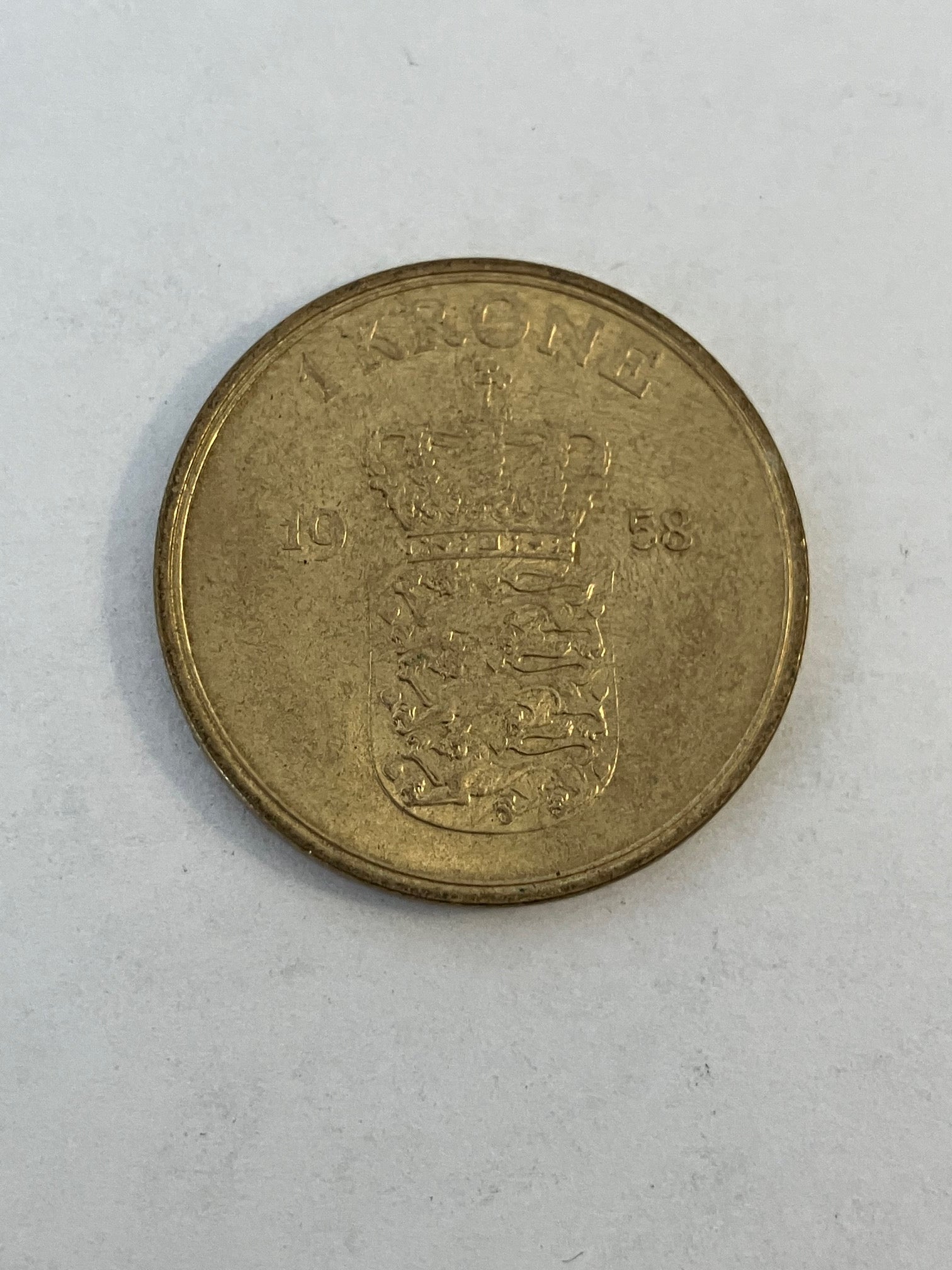 1 krone Danmark 1958