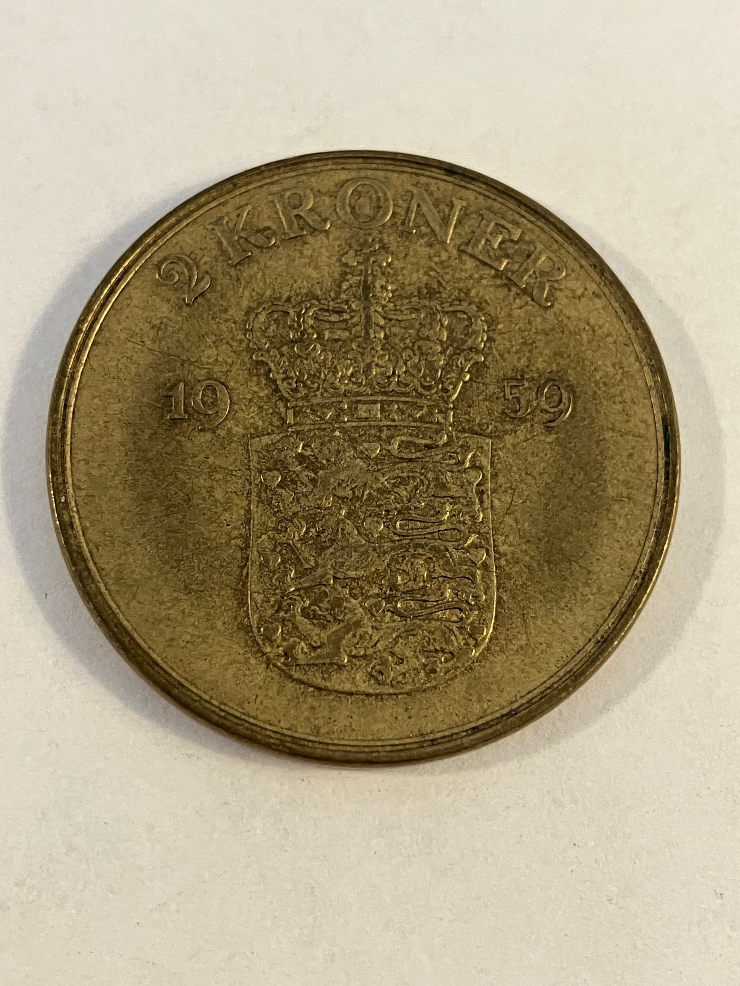 2 kroner 1959 Danmark