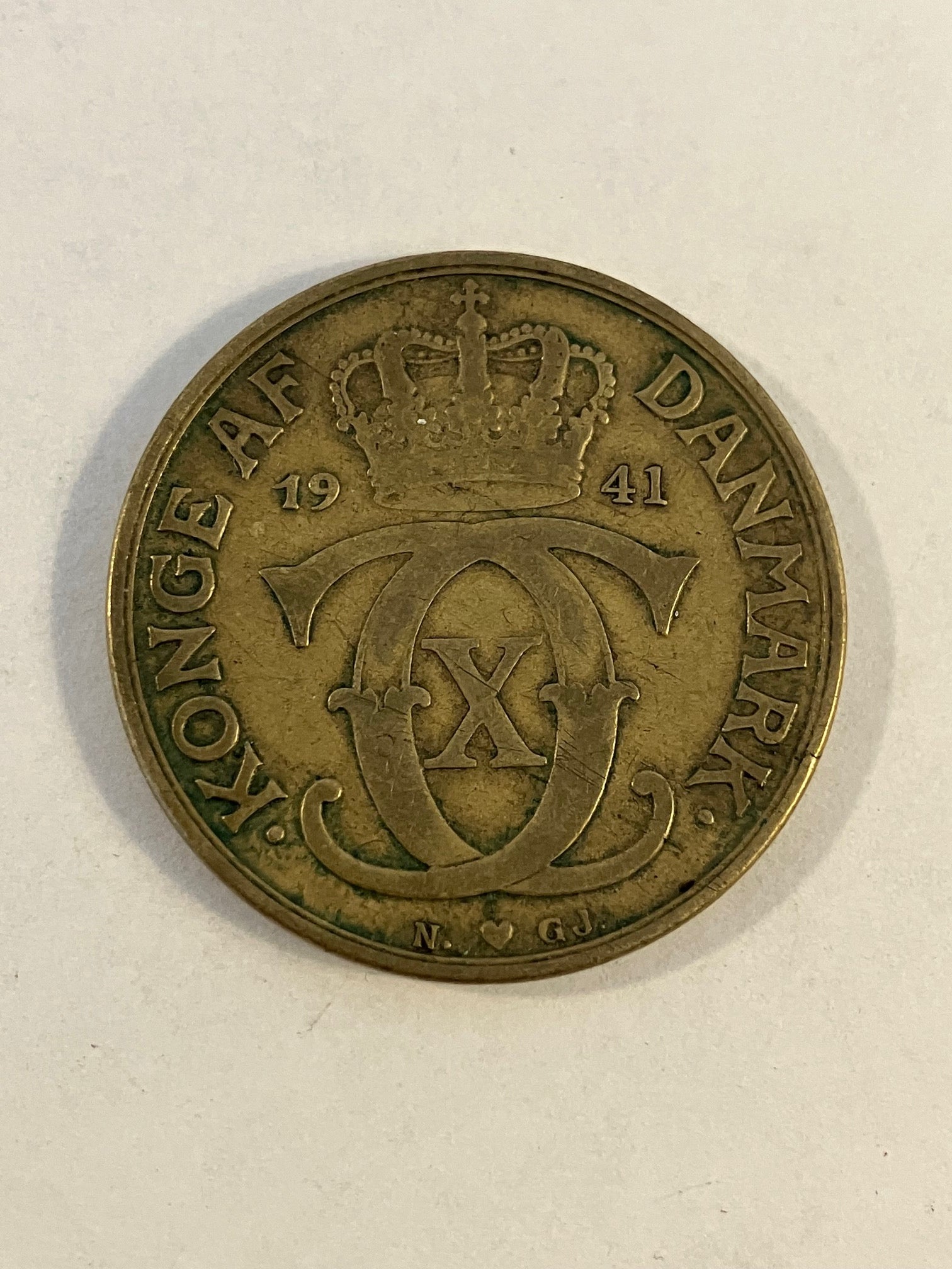 2 kroner 1941 Danmark