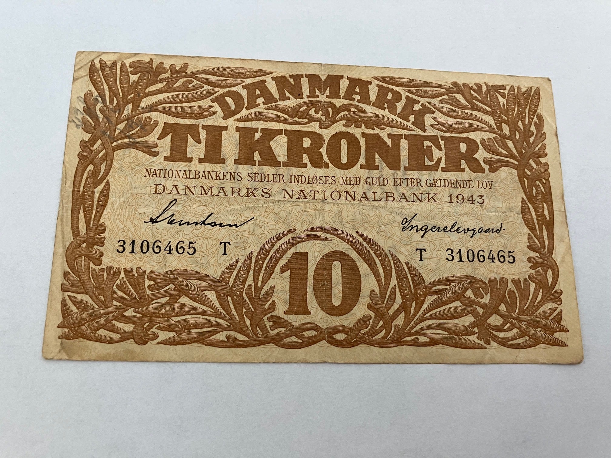 10 Kroner 1943 T