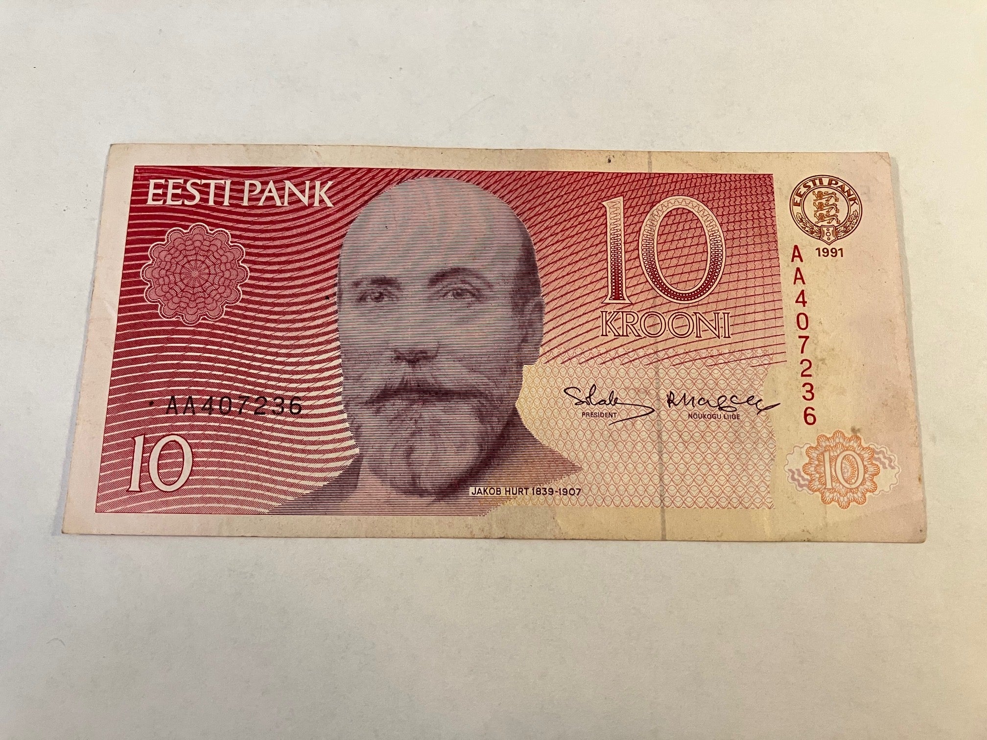 10 Krooni Estland 1991