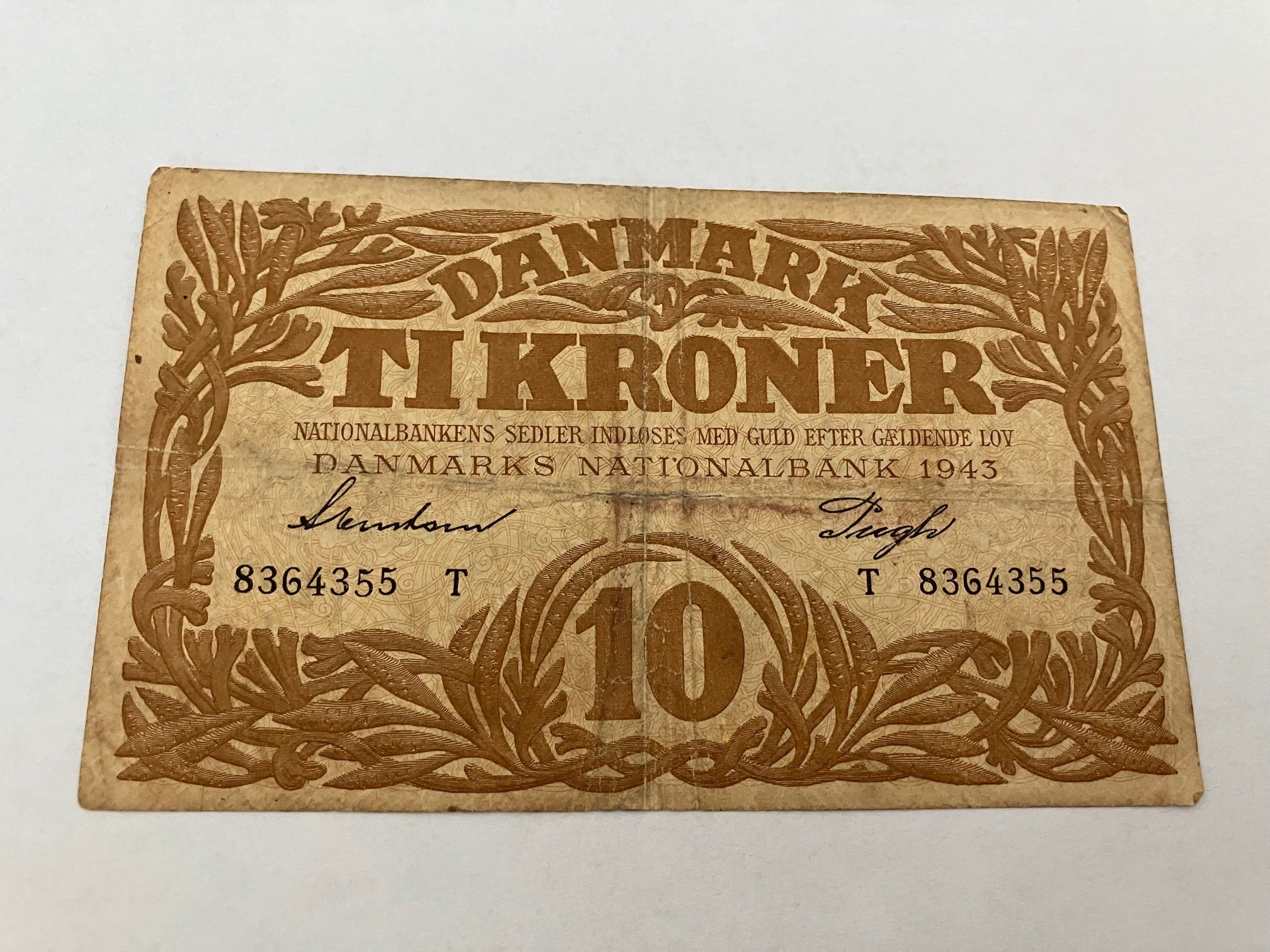 10 Kroner 1943 T