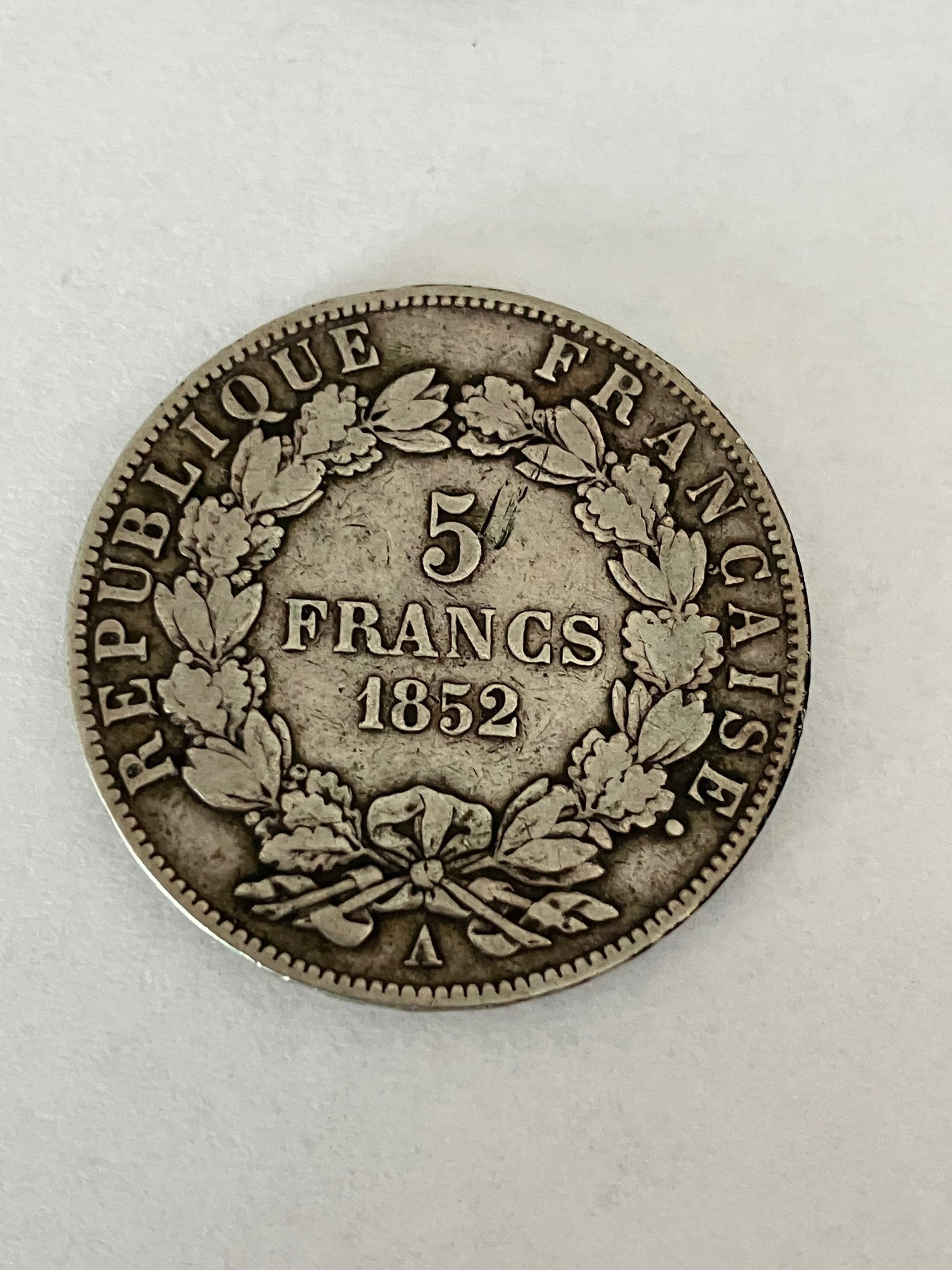 5 Francs France 1852 A