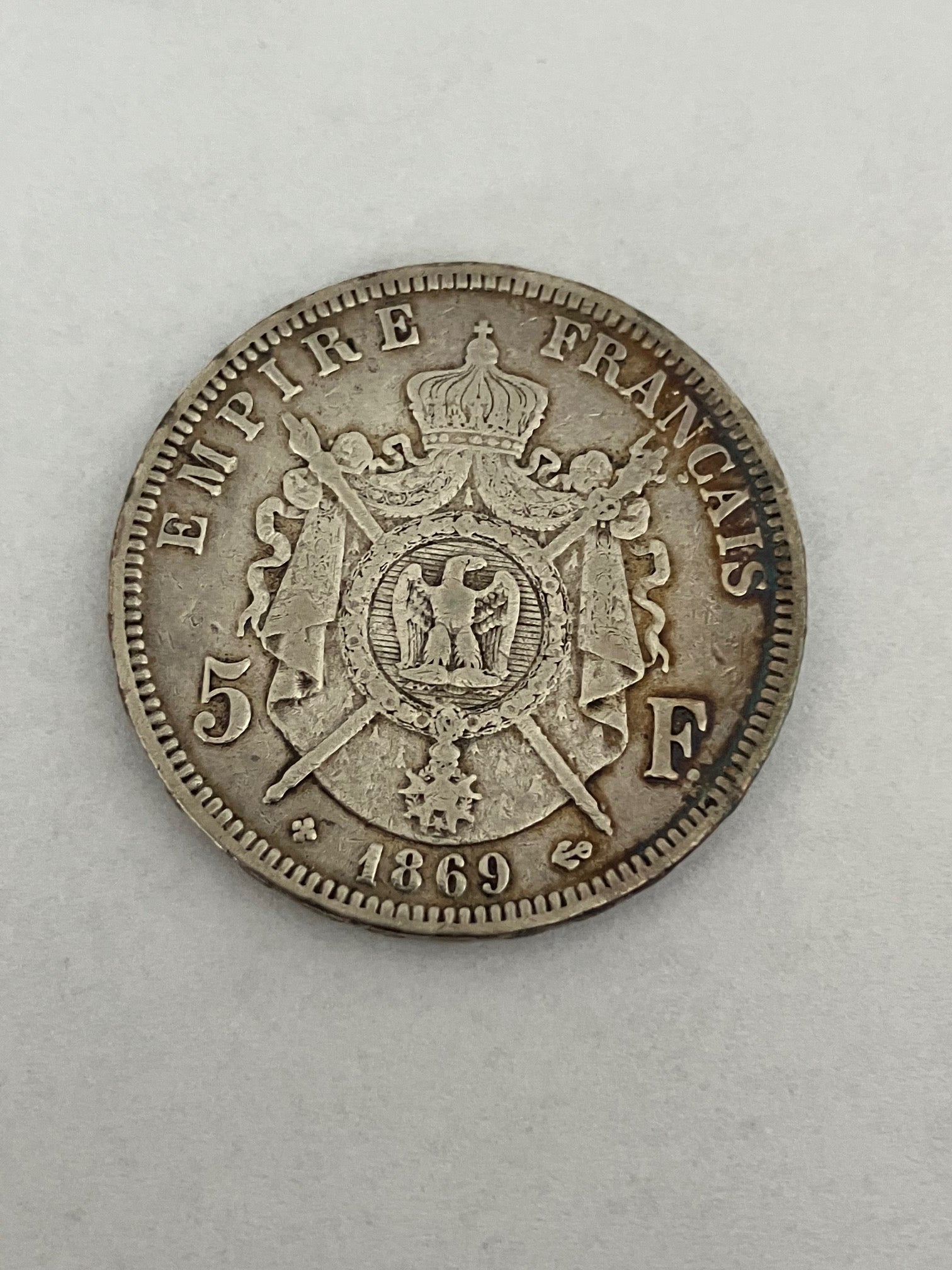 5 Francs France 1869
