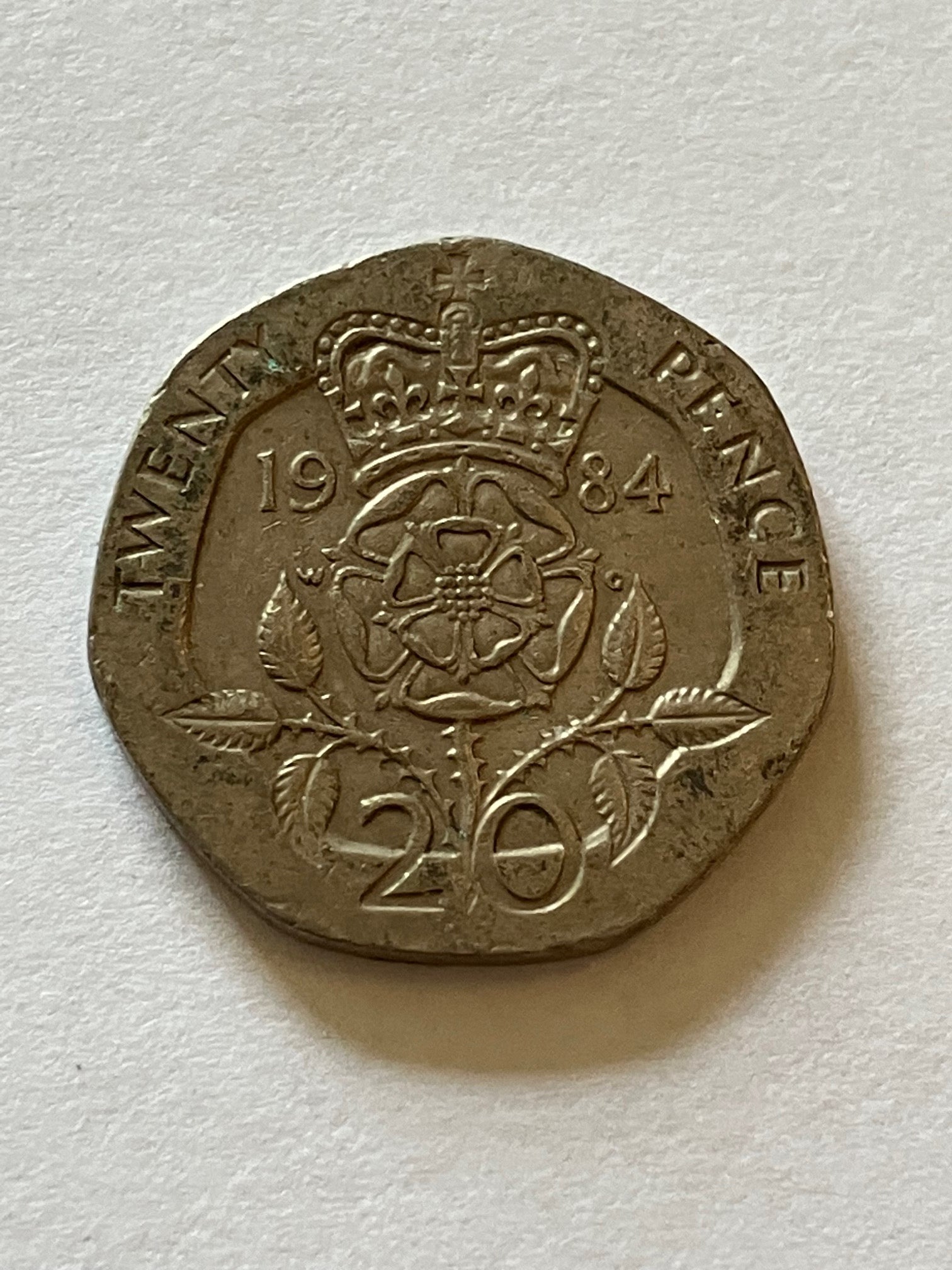 20 Pence England 1984