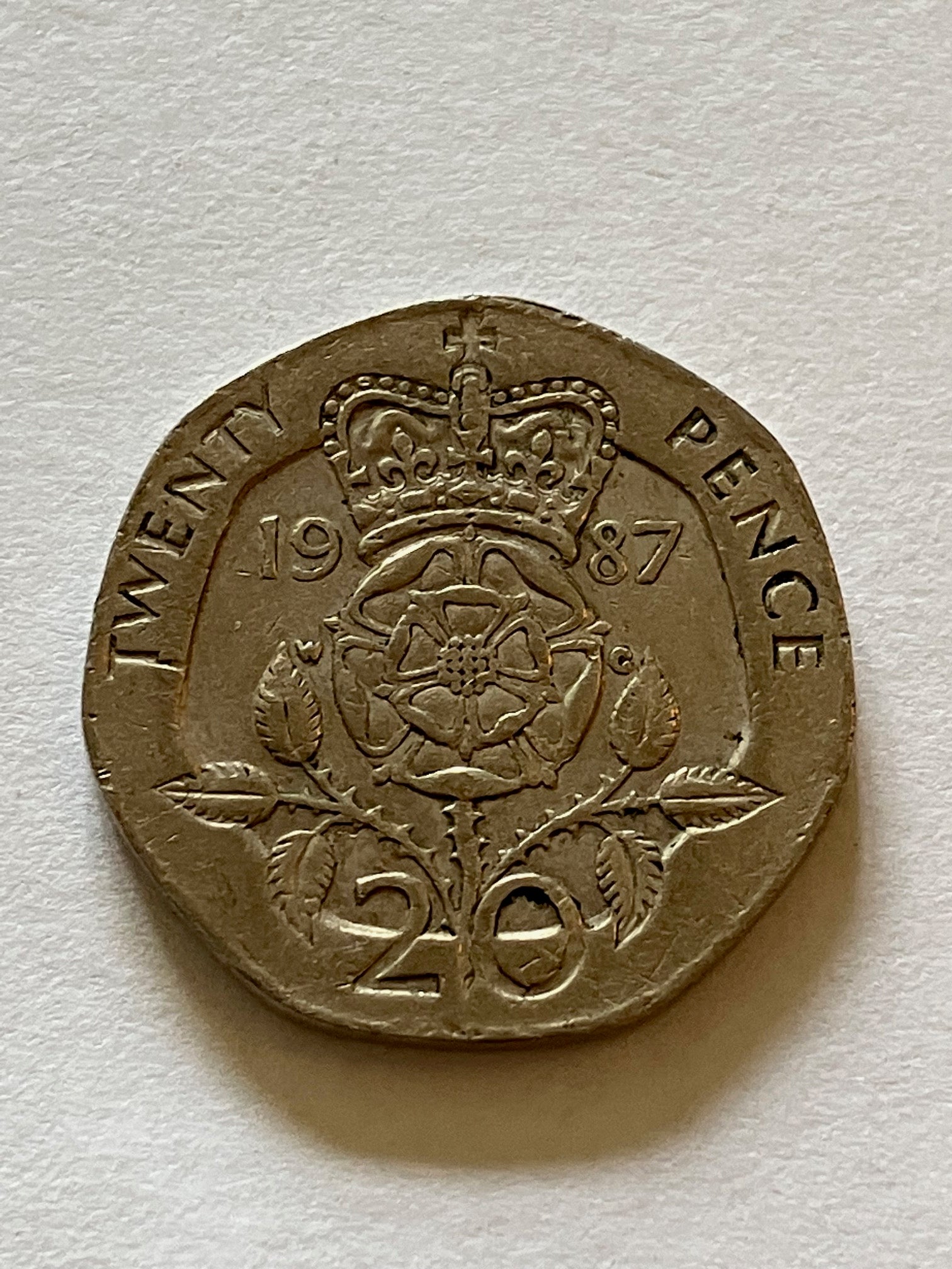 20 Pence England 1987