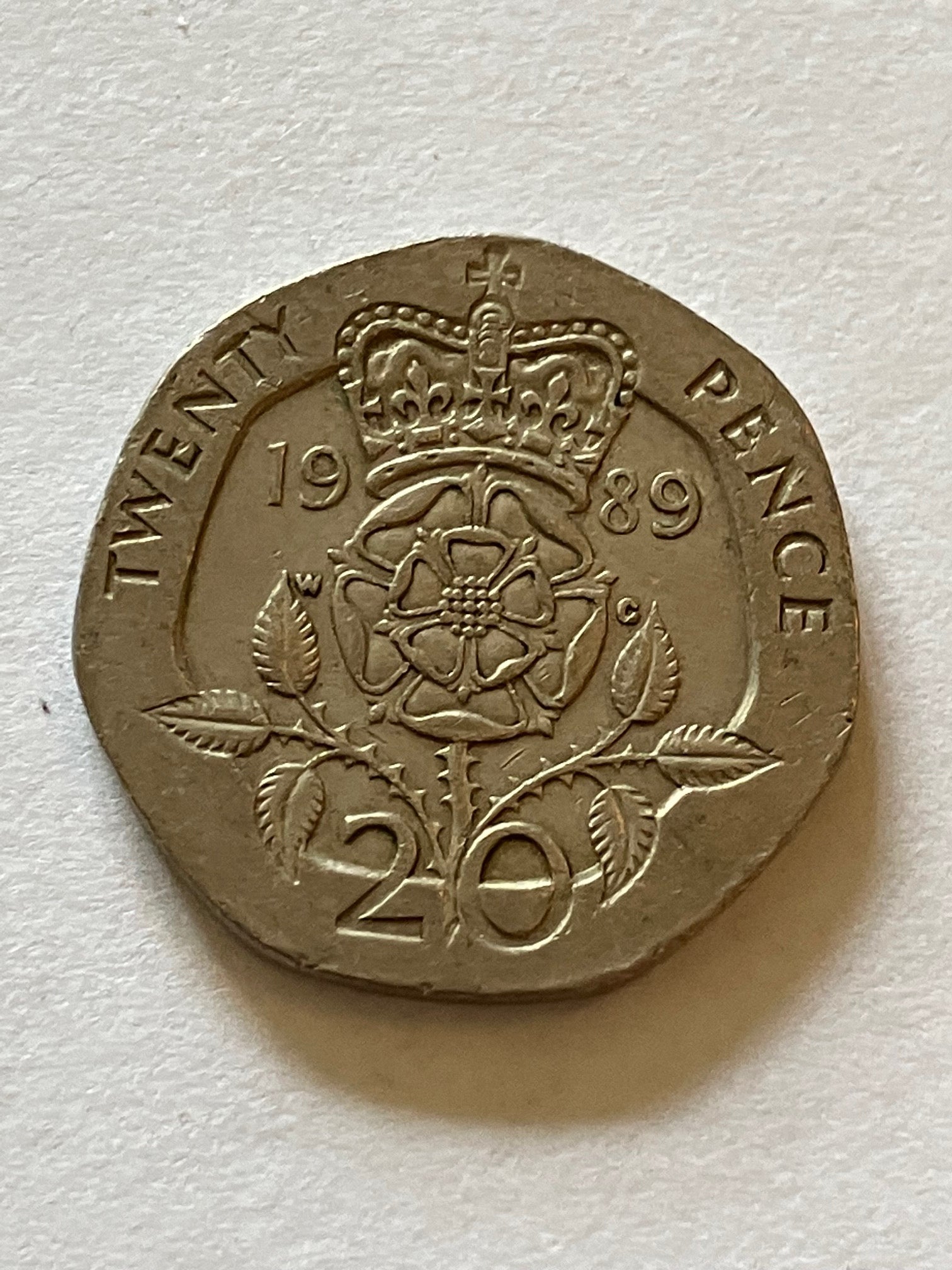 20 Pence England 1989