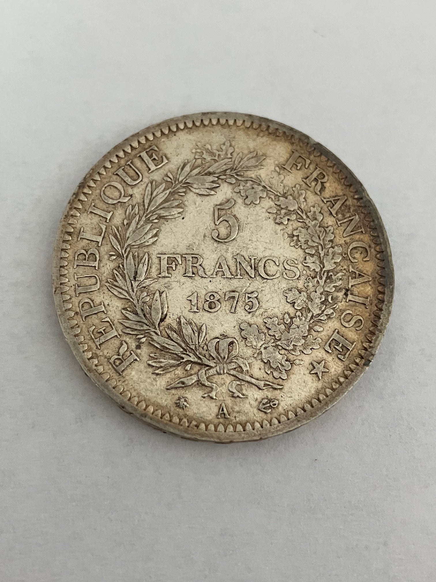 5 Francs France 1875 A