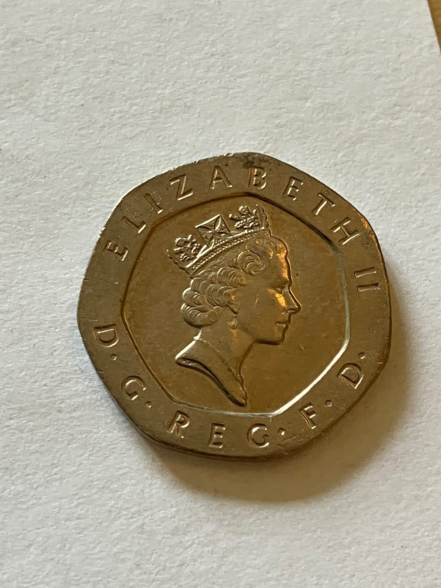 20 Pence England 1995