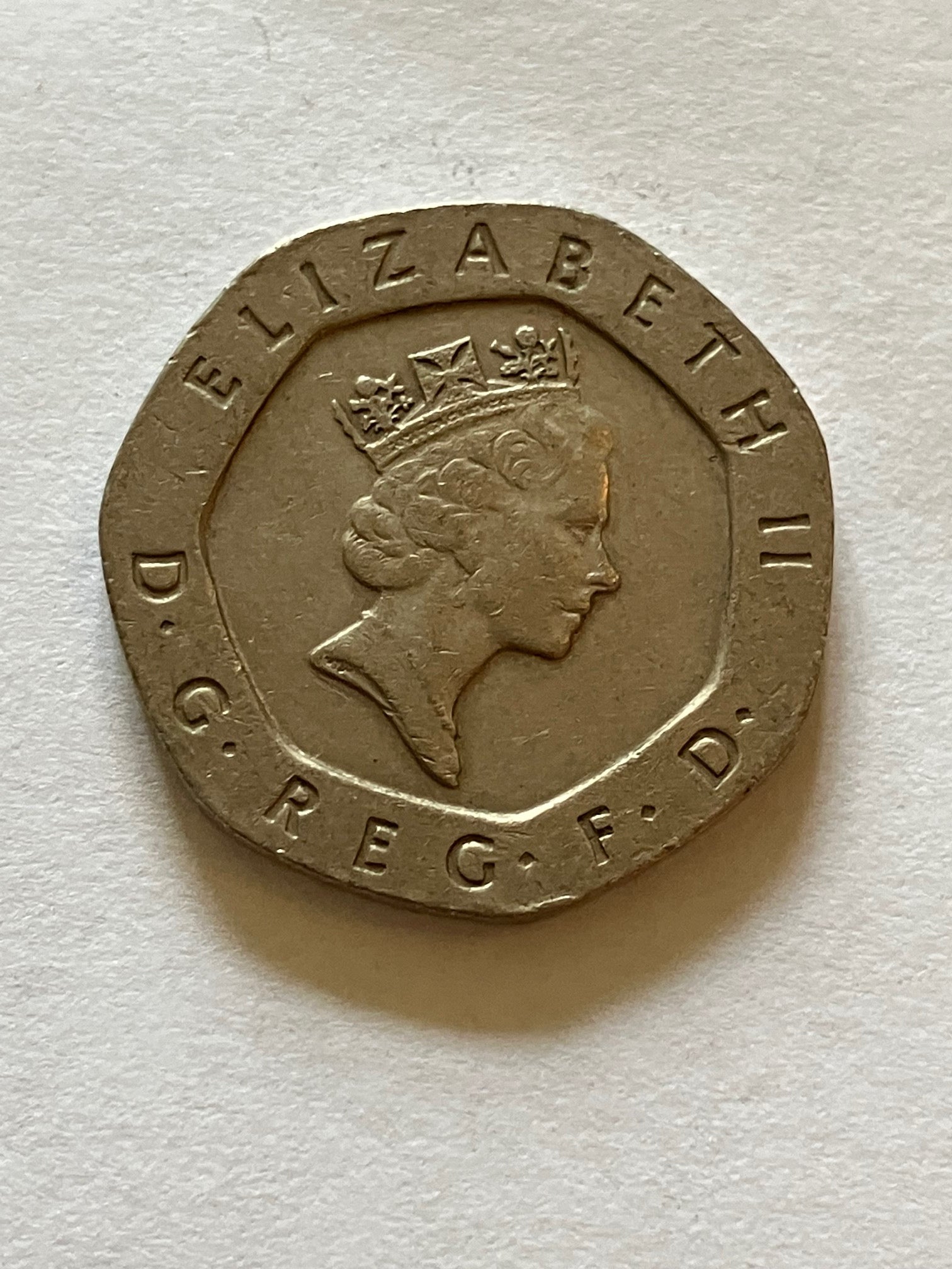 20 Pence England 1996