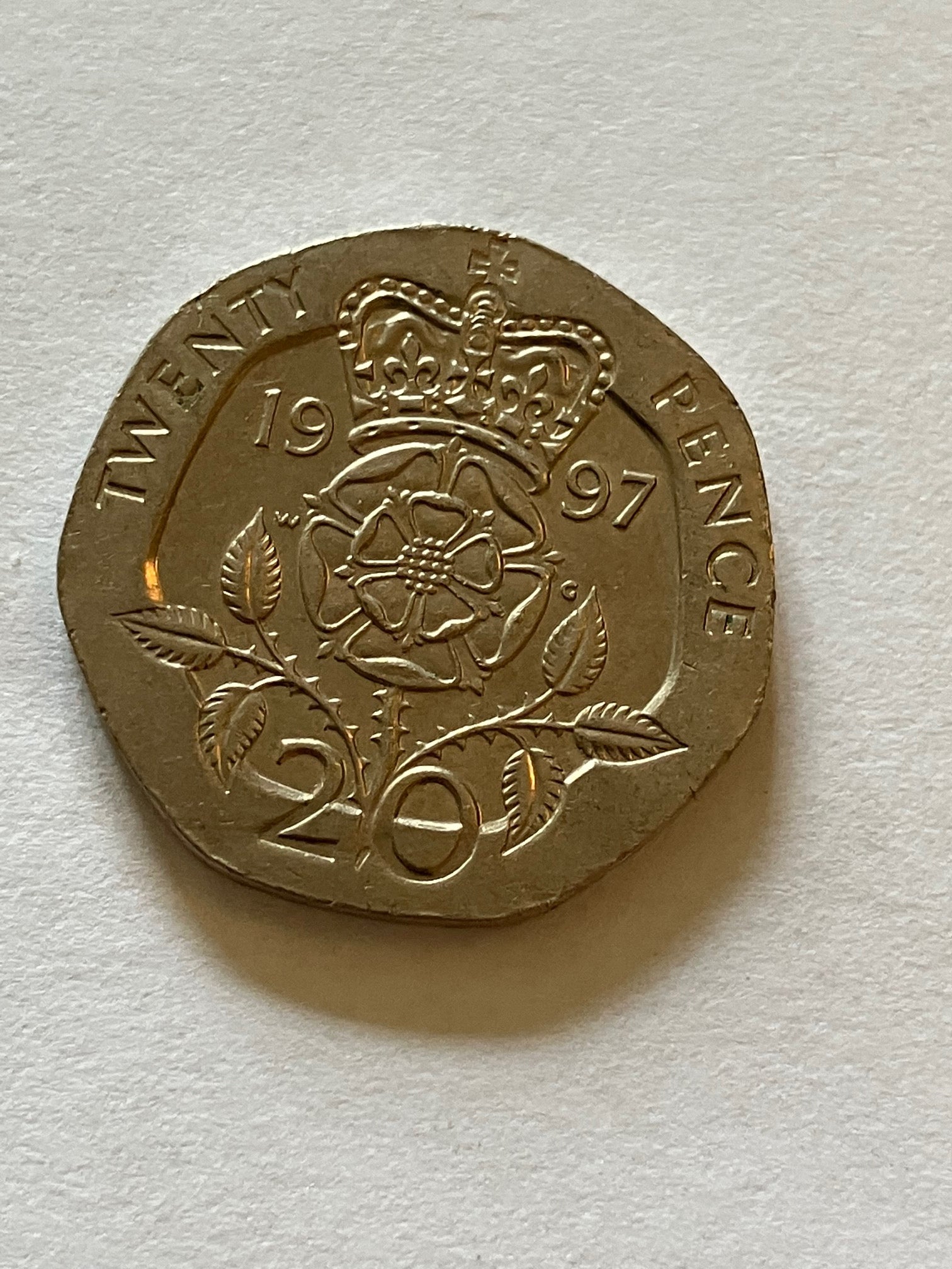 20 Pence England 1997