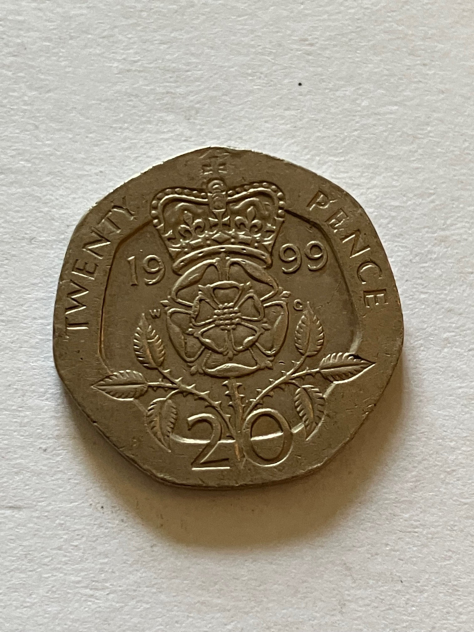 20 Pence England 1999