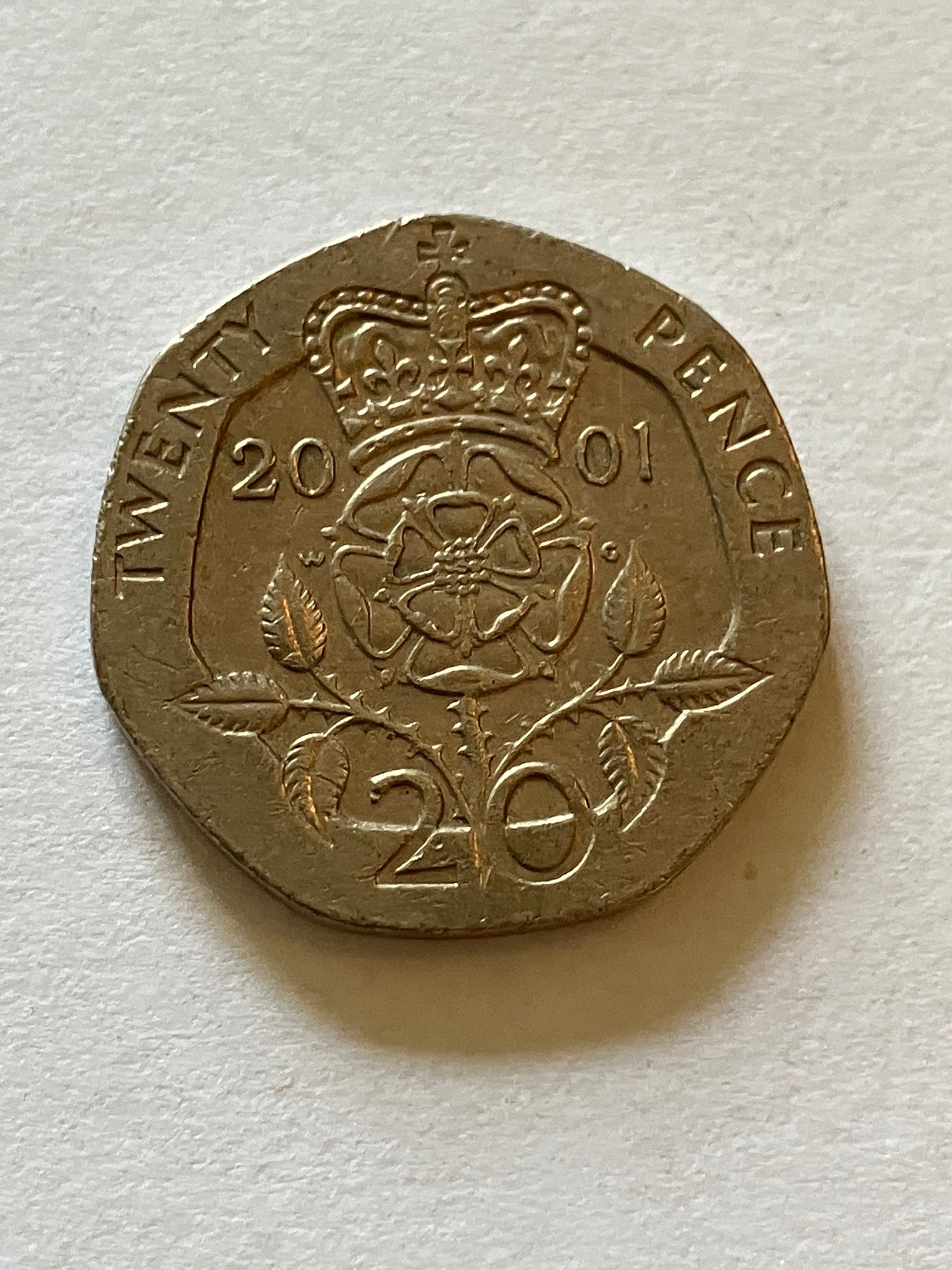 20 Pence England 2001