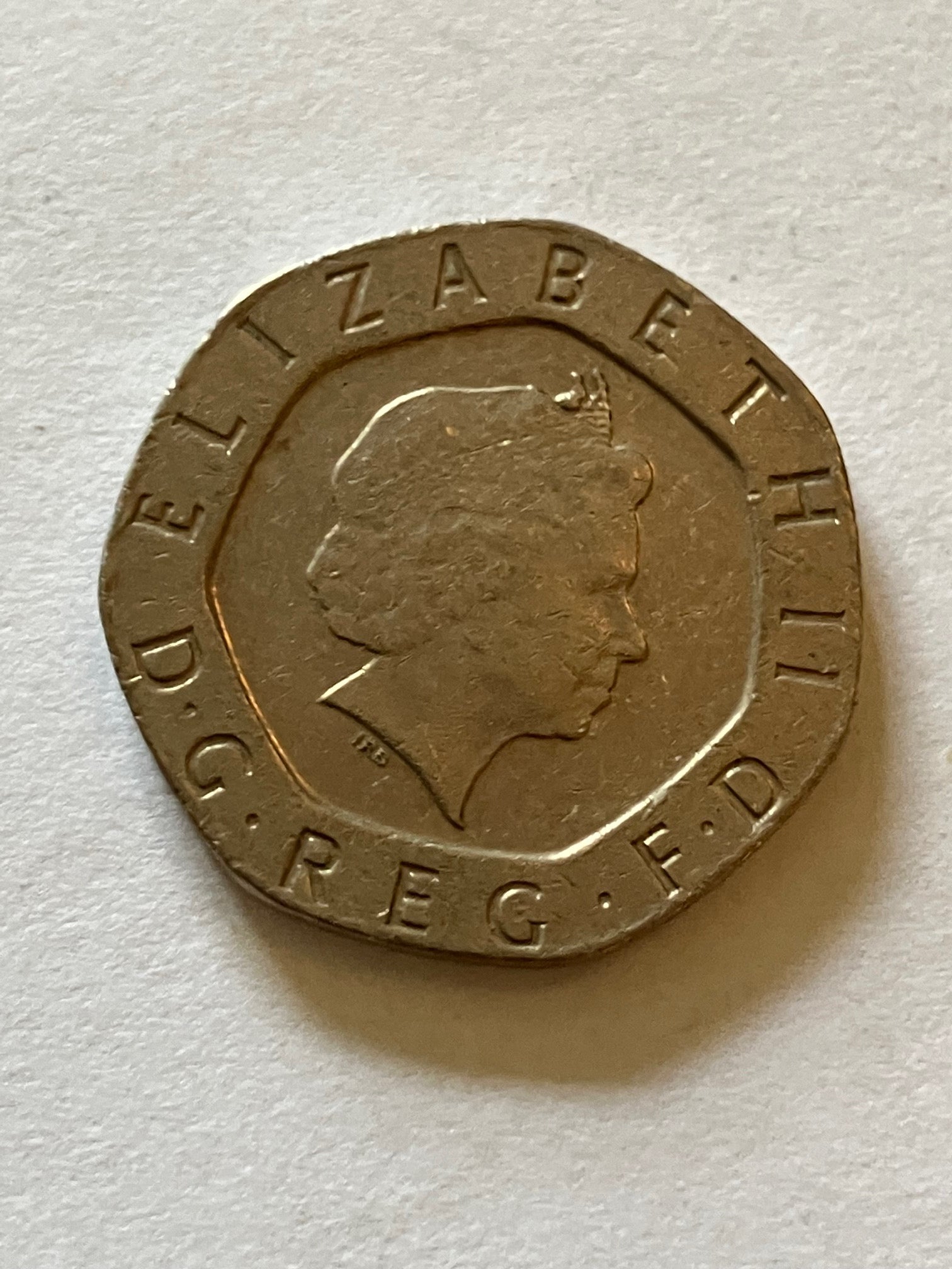 20 Pence England 2001