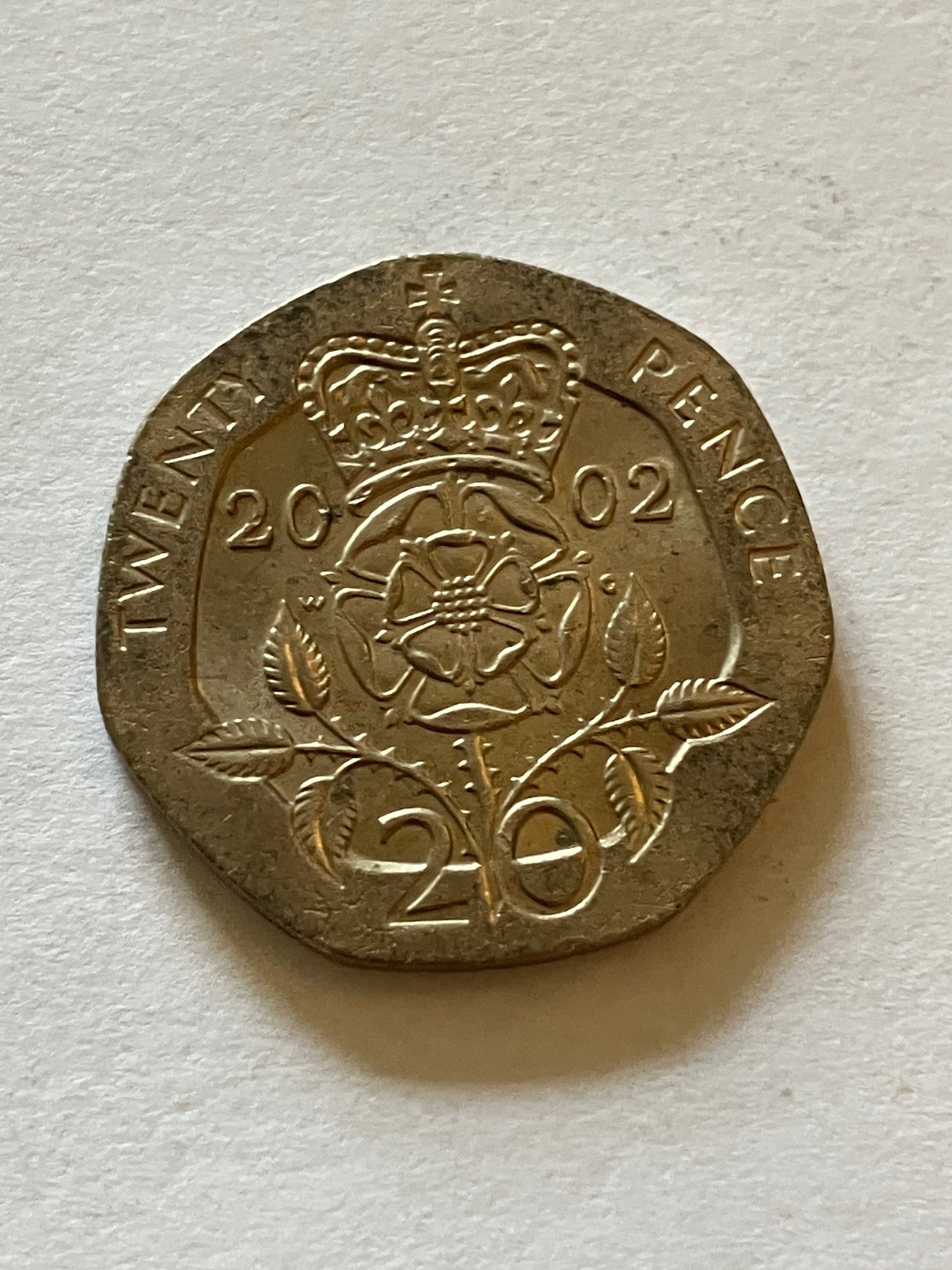 20 Pence England 2002