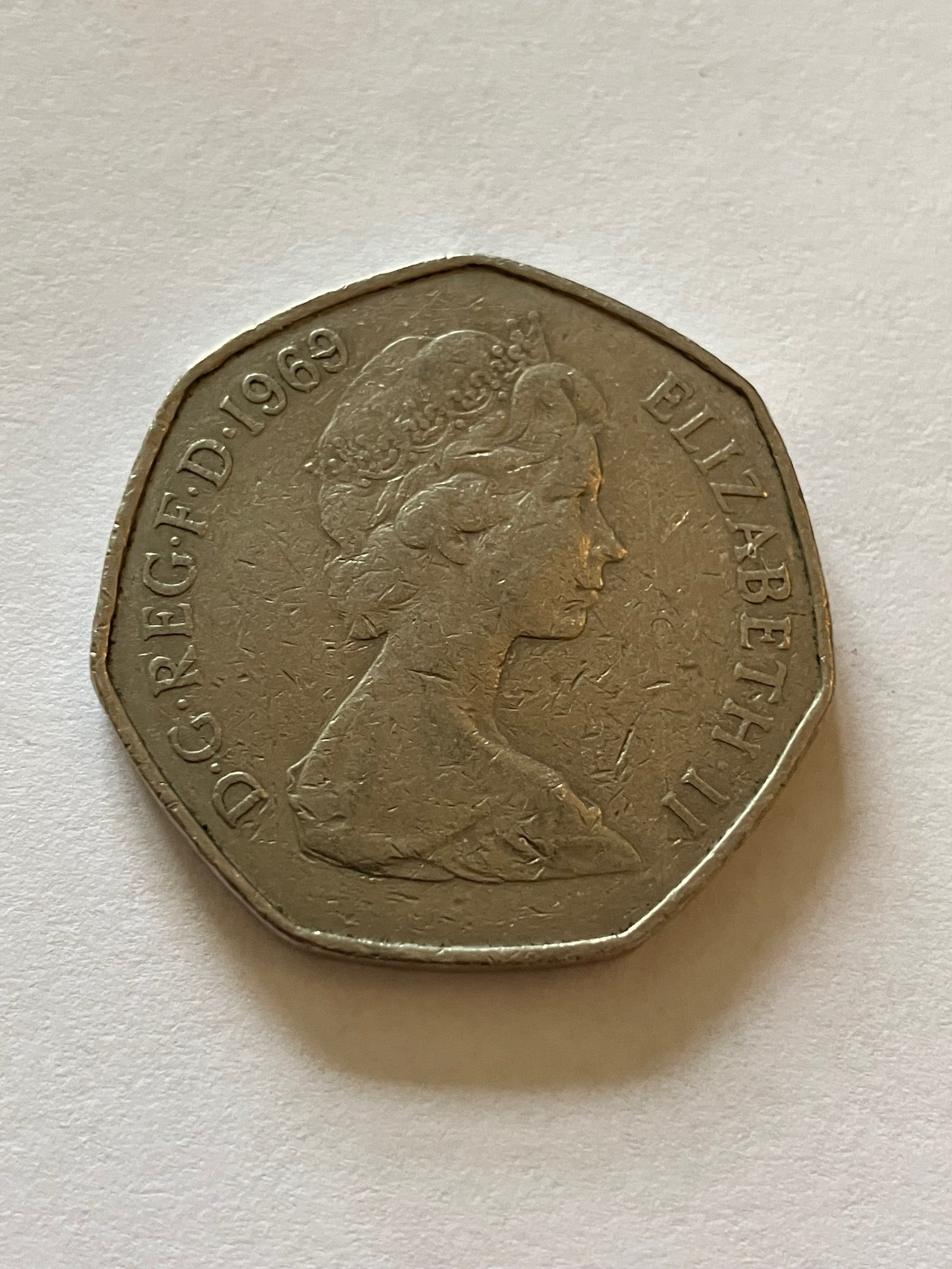 50 Pence England 1969