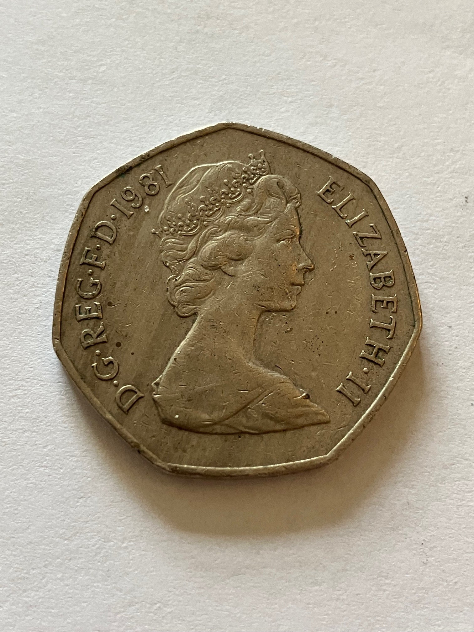 50 Pence England 1981