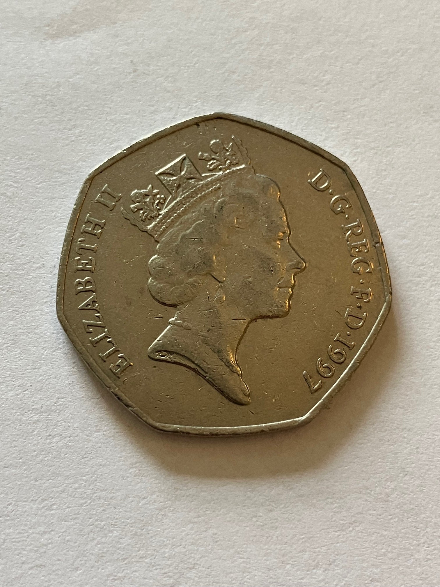 50 Pence England 1997