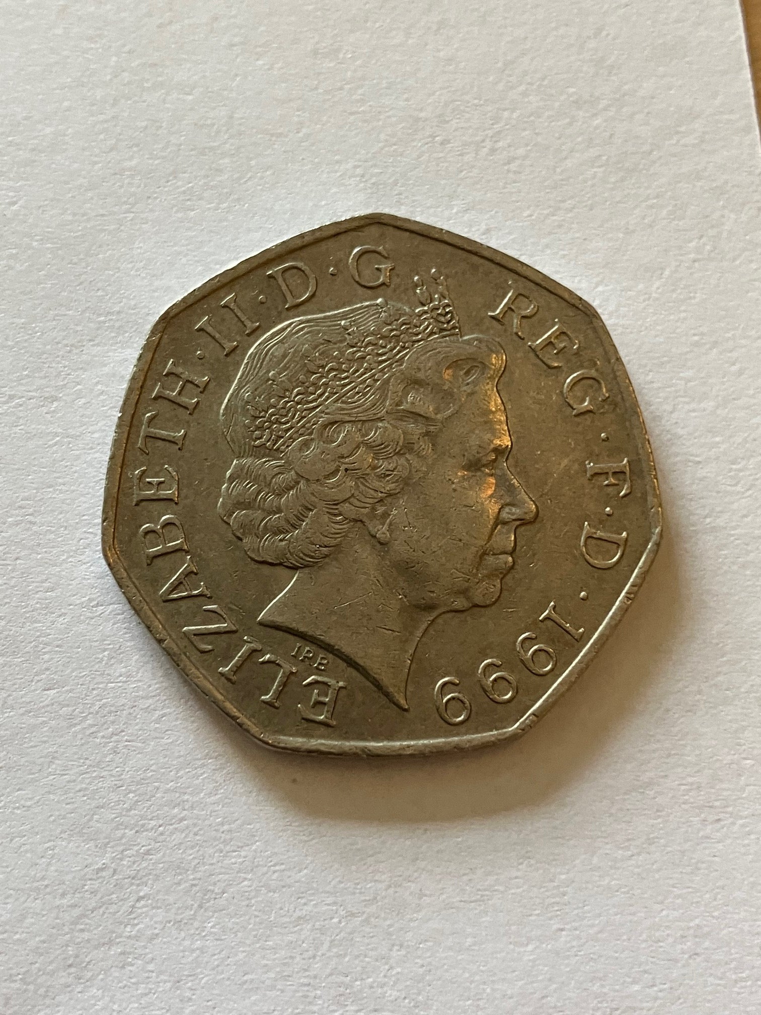 50 Pence England 1999