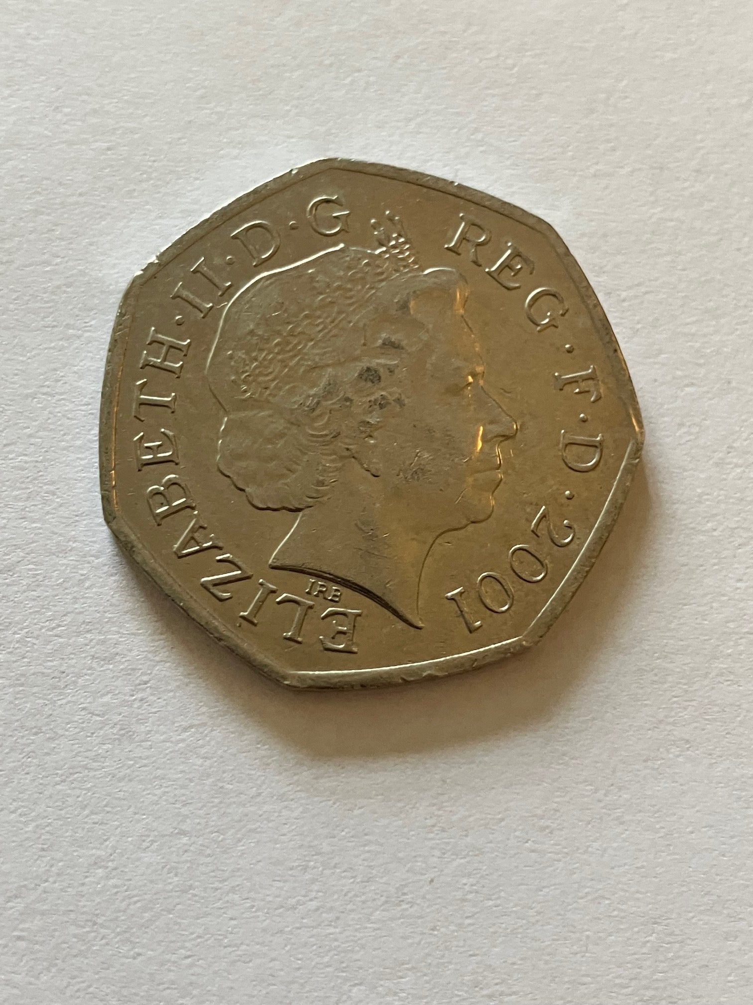 50 Pence England 2001