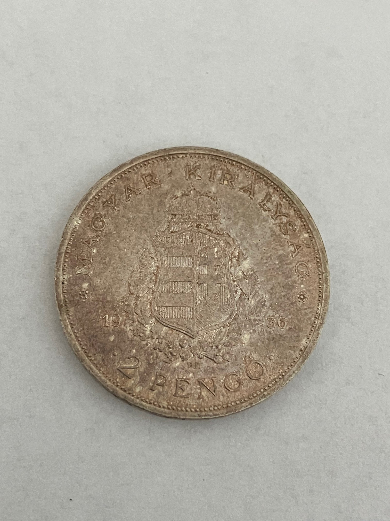 2 Pengo Hungary 1936