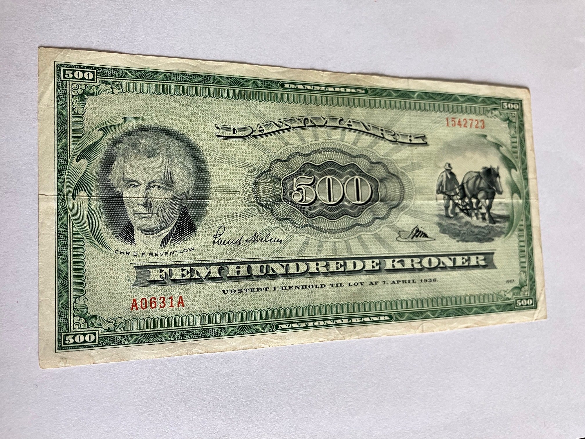 500 Kroner A0 1963