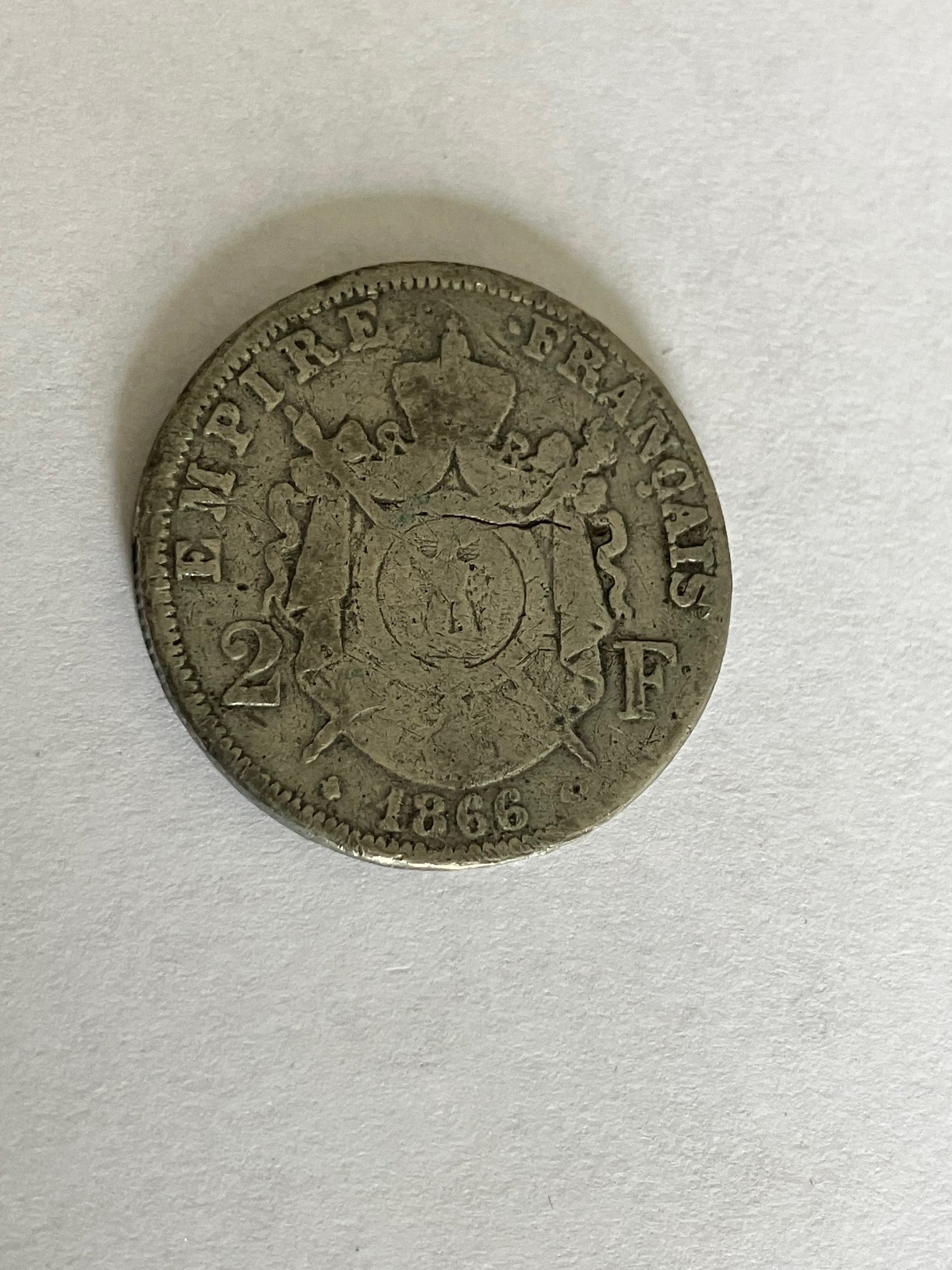 2 Francs France 1866