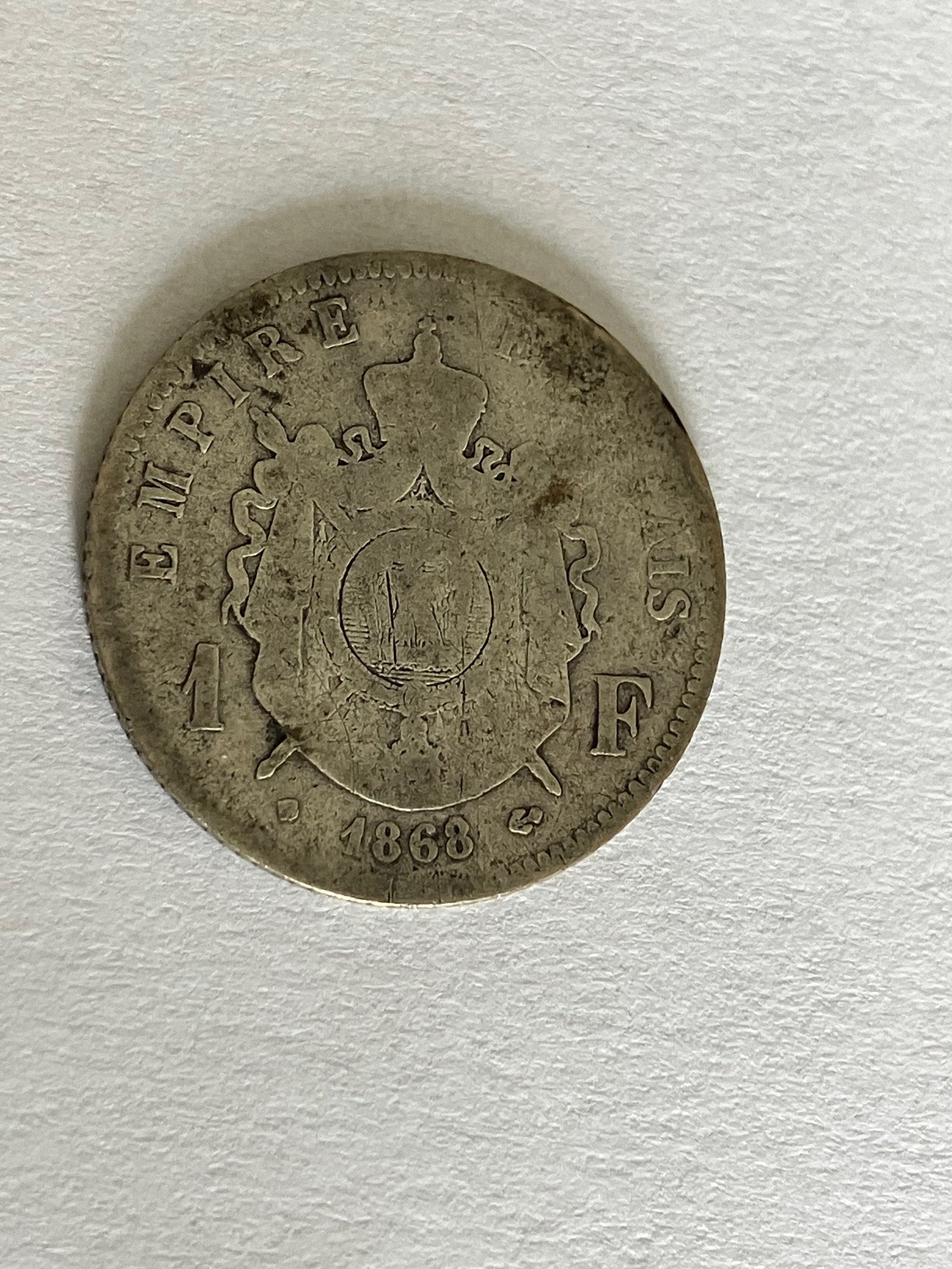 1 Franc France 1868