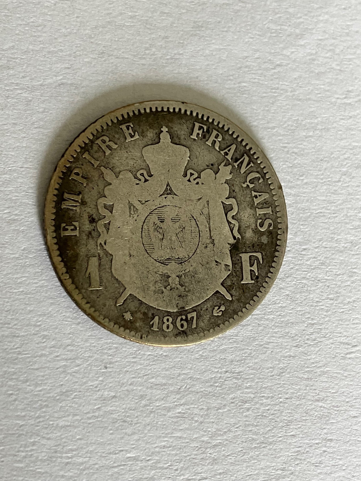 1 Franc France 1867