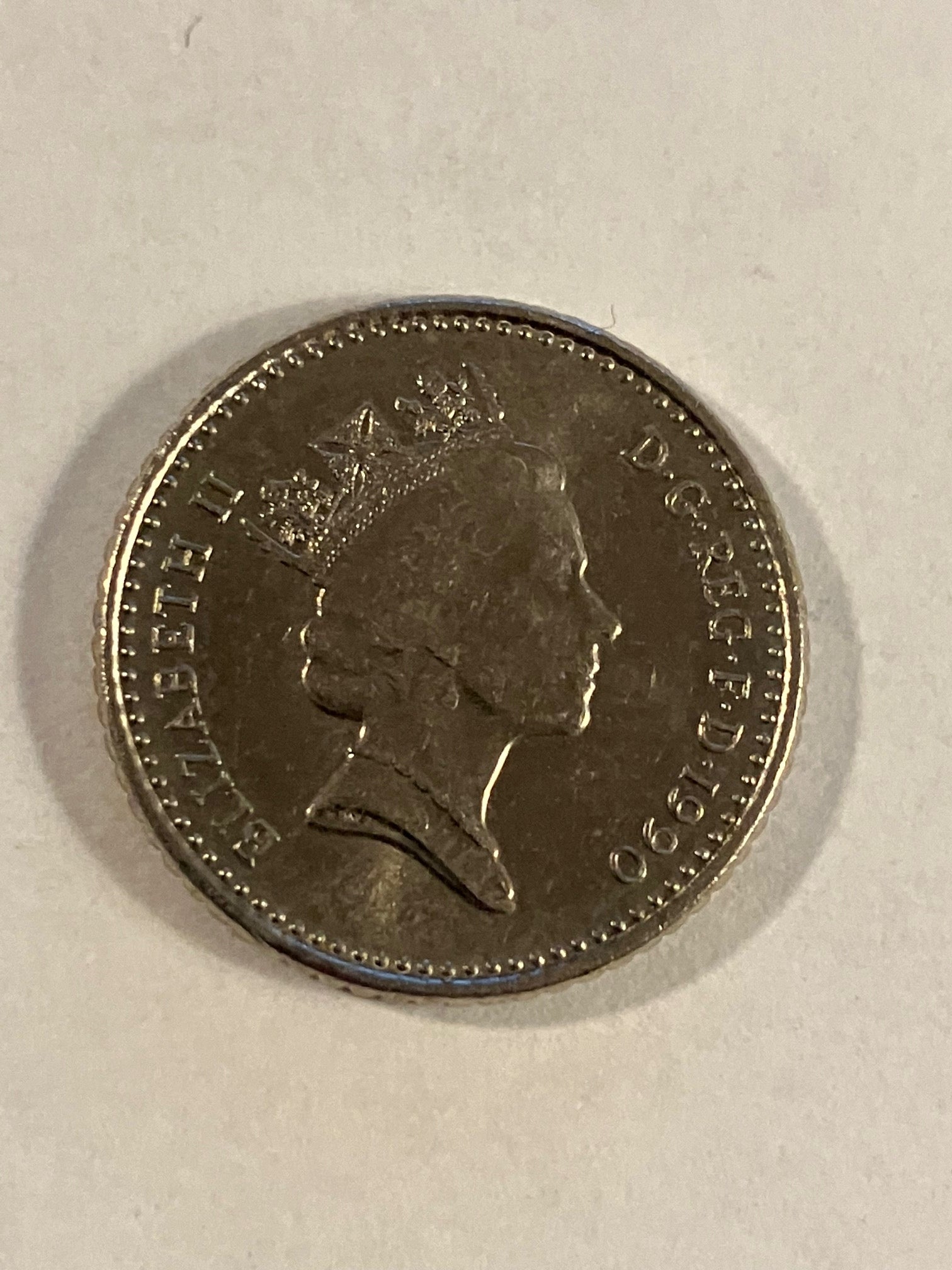 5 Pence England 1990