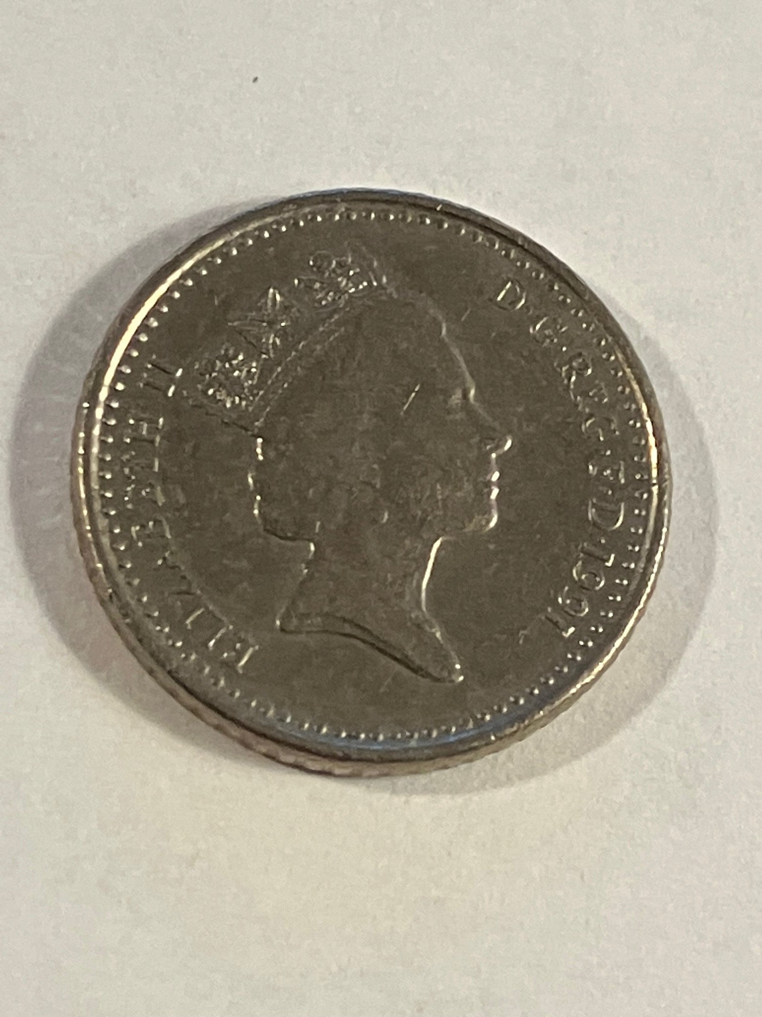 5 Pence England 1991