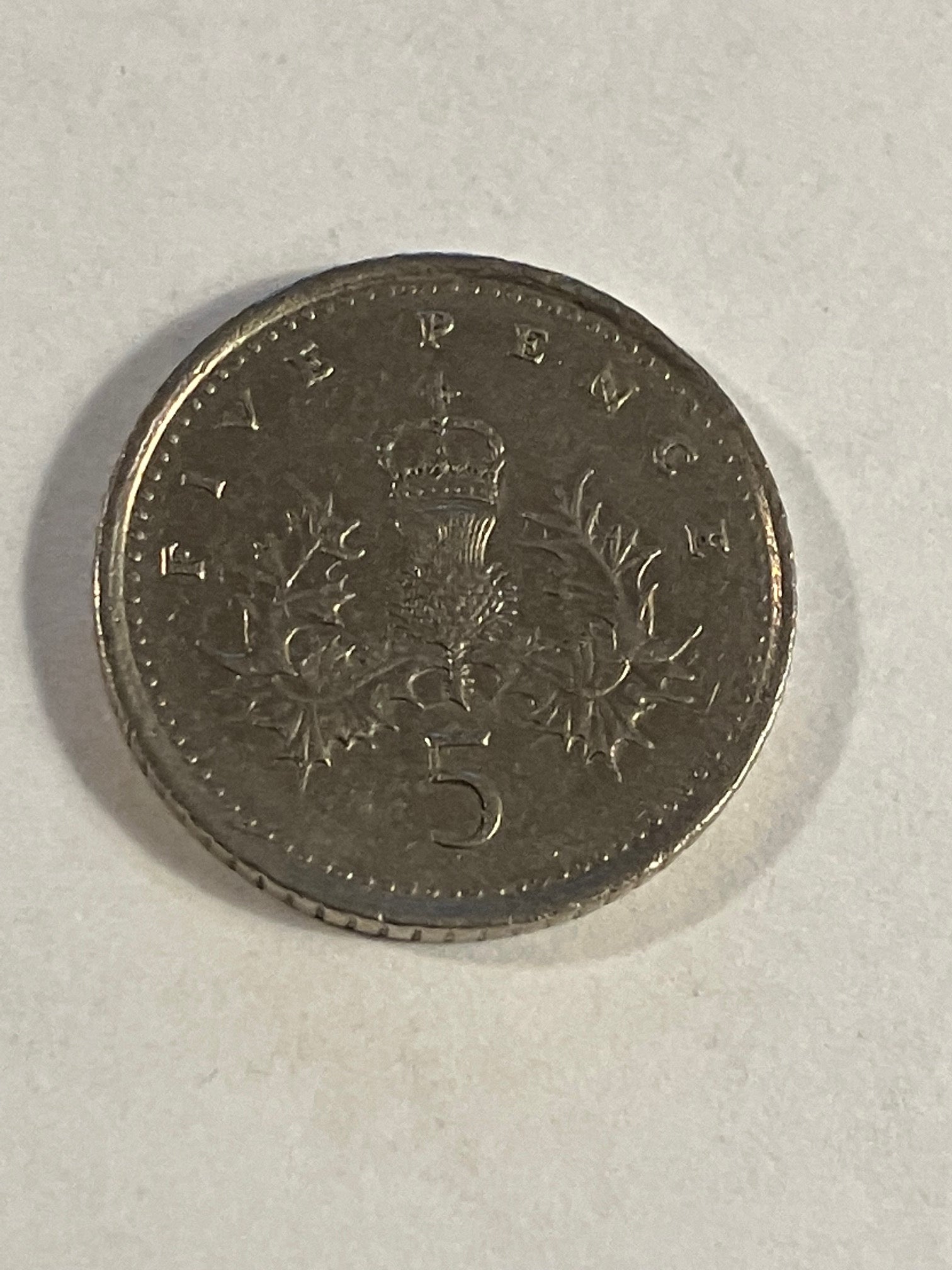 5 Pence England 1992