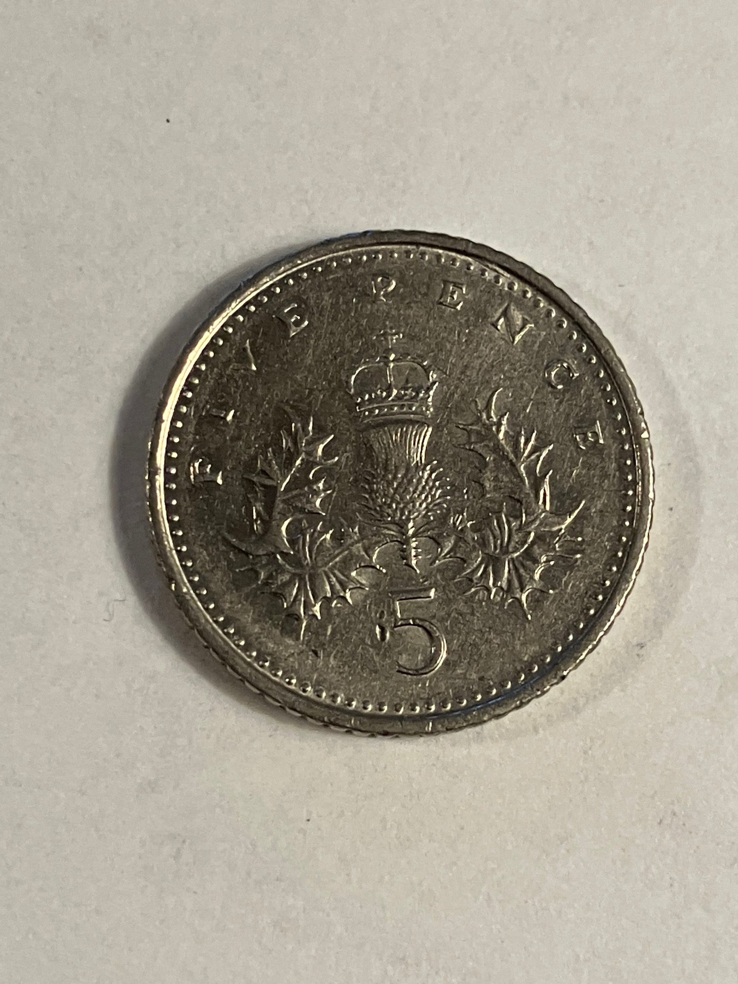 5 Pence England 1997