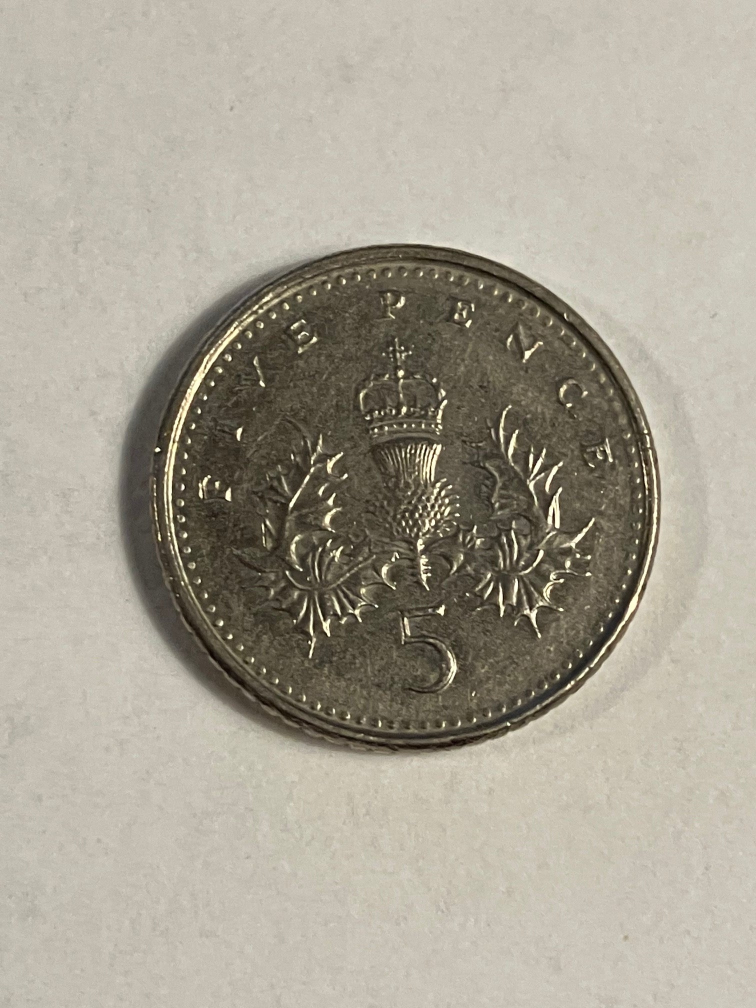 5 Pence England 1998