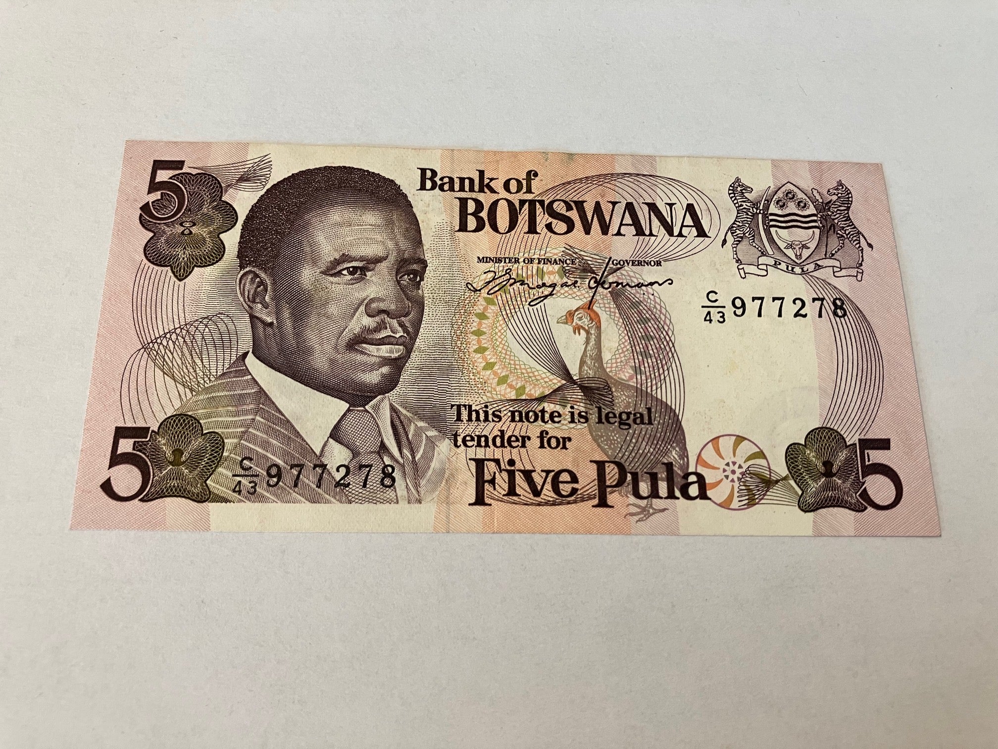 5 Pula Botswana