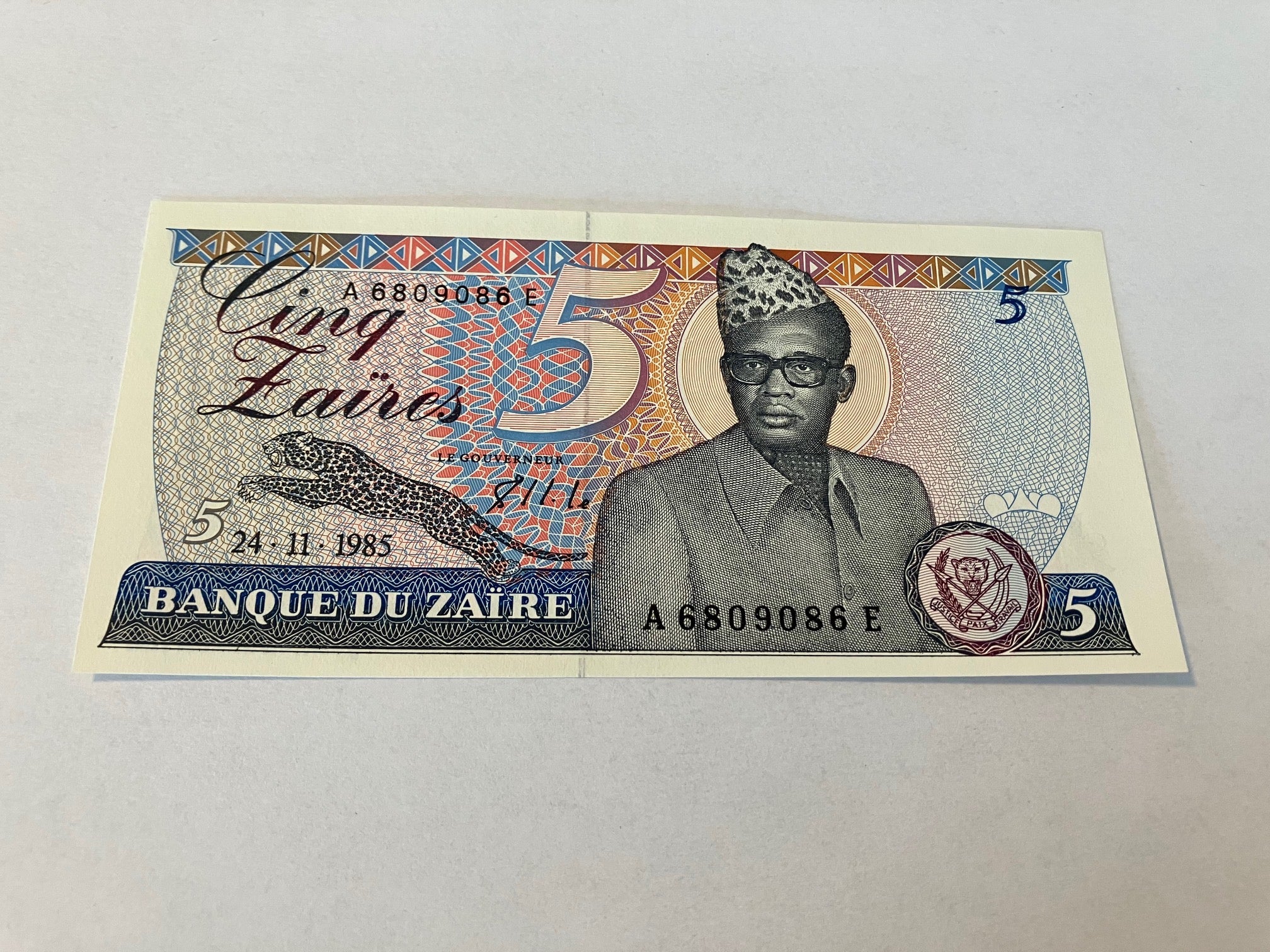 5 Zaires Zaire 1985