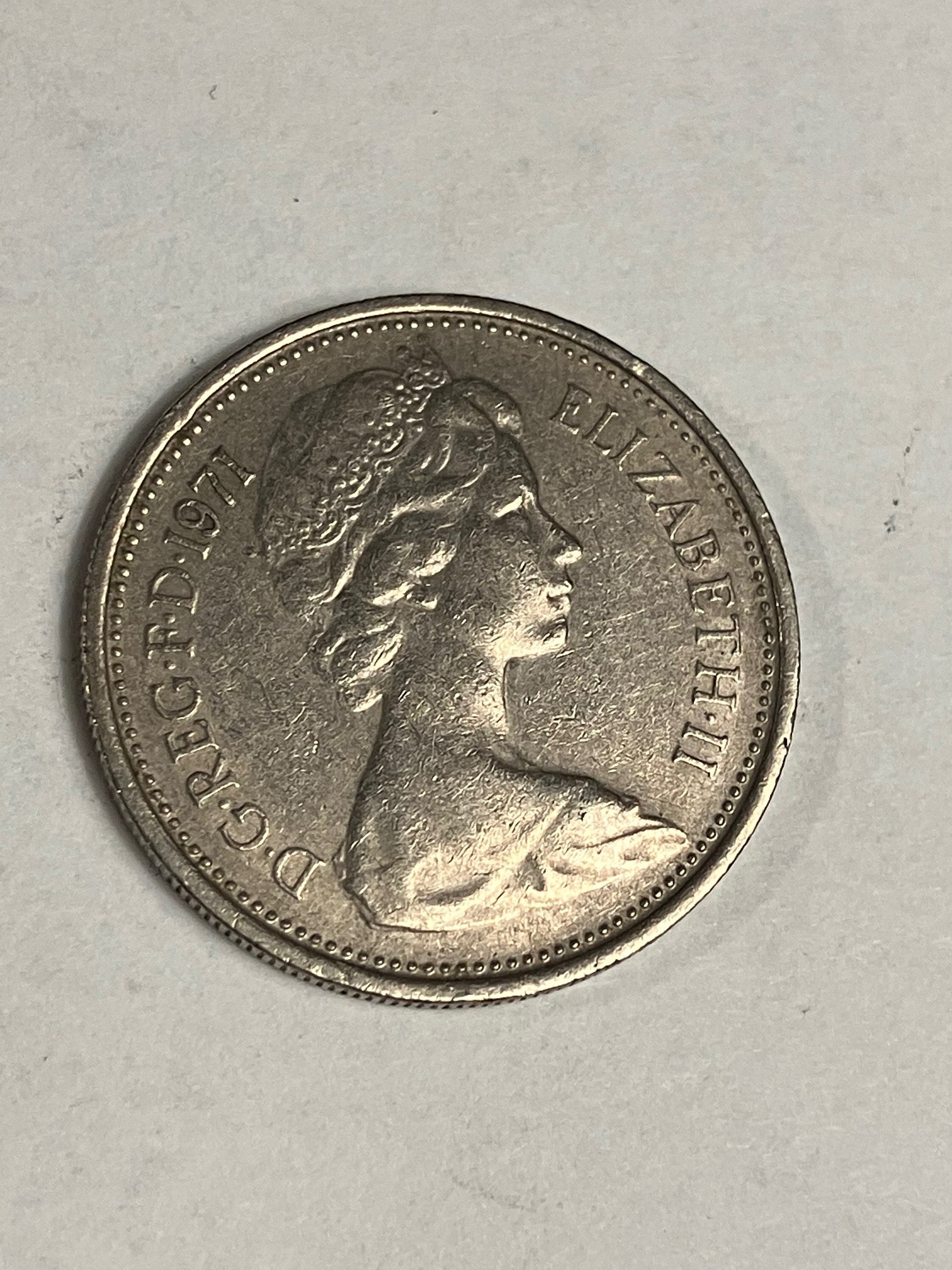 5 Pence England 1971