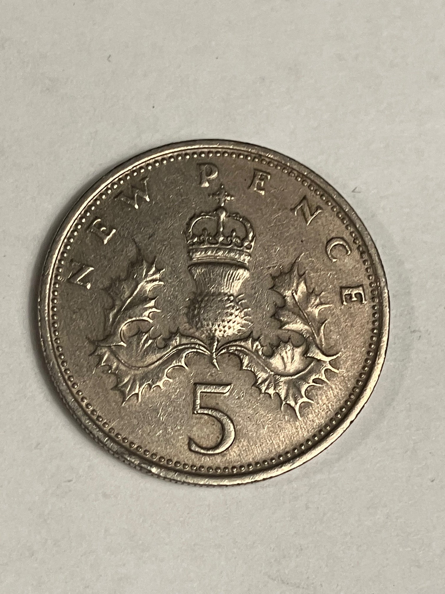 5 Pence England 1971