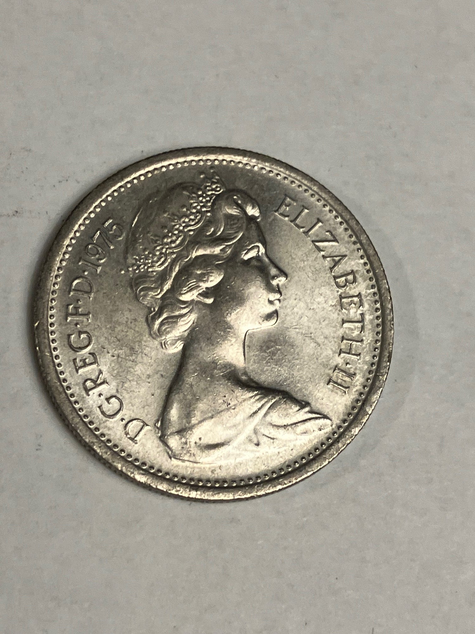 5 Pence England 1975