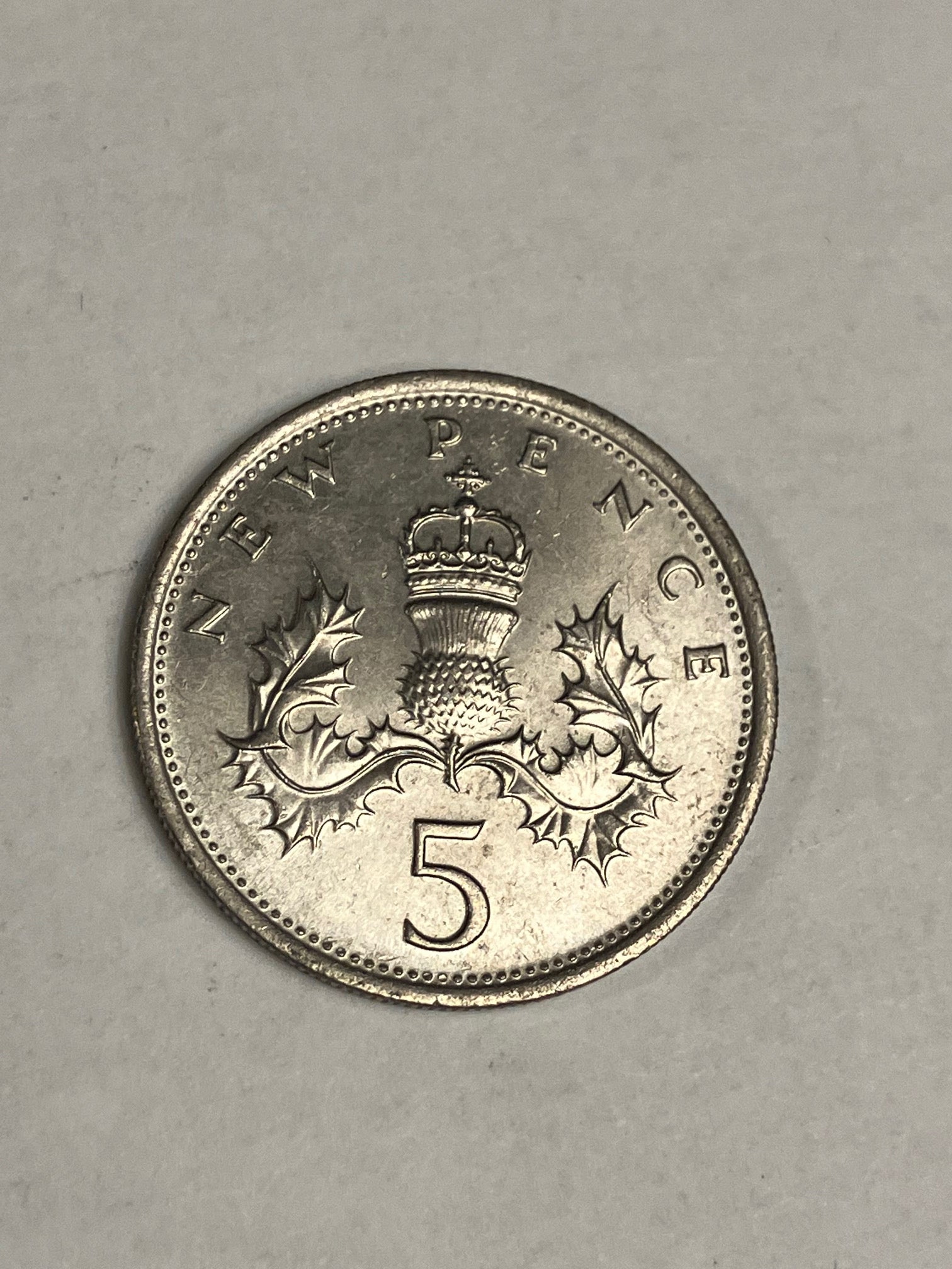 5 Pence England 1975